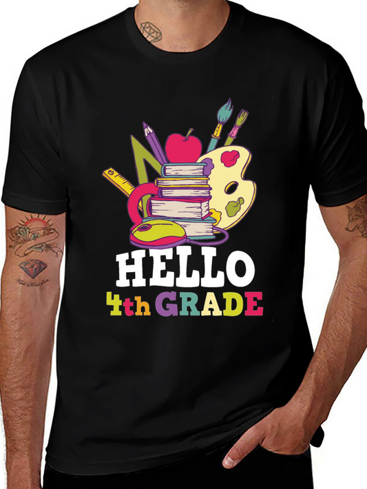 Hello 4th Grade T-Shirt Back to School