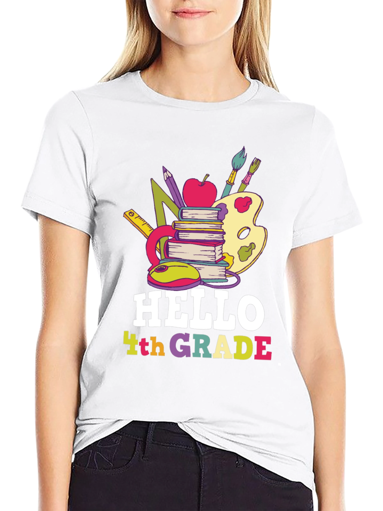 Hello 4th Grade T-Shirt Back to School