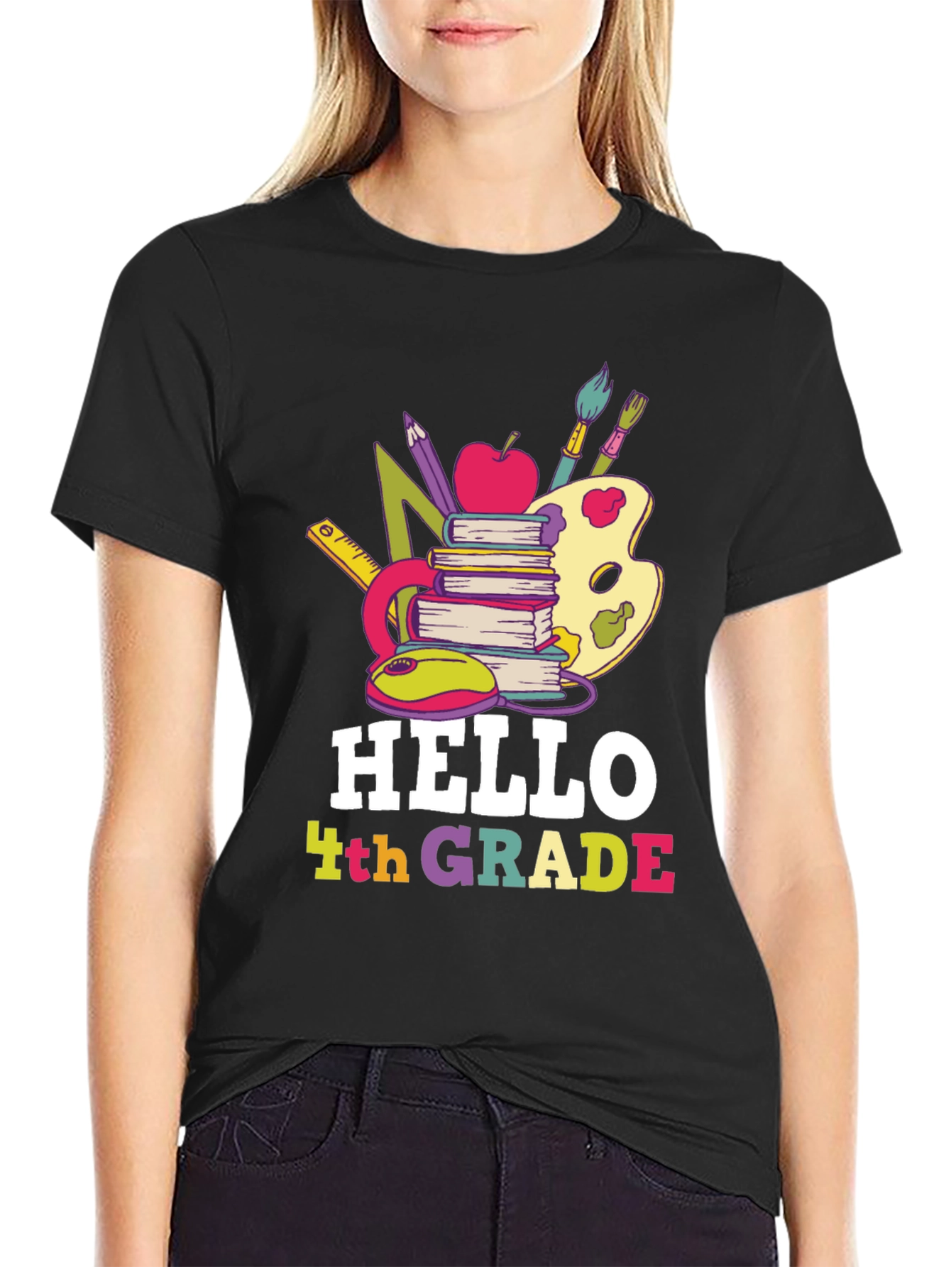Hello 4th Grade T-Shirt Back to School