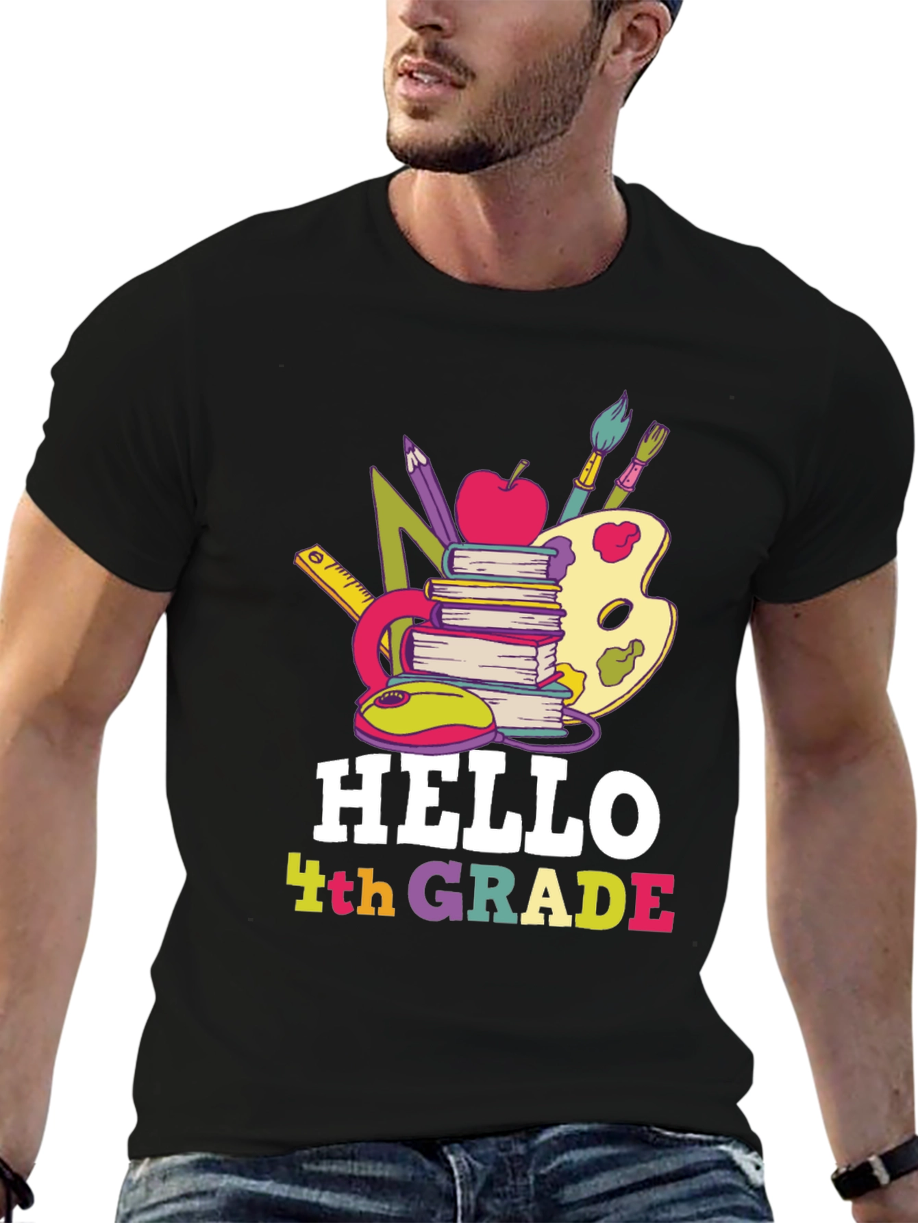 Hello 4th Grade T-Shirt Back to School
