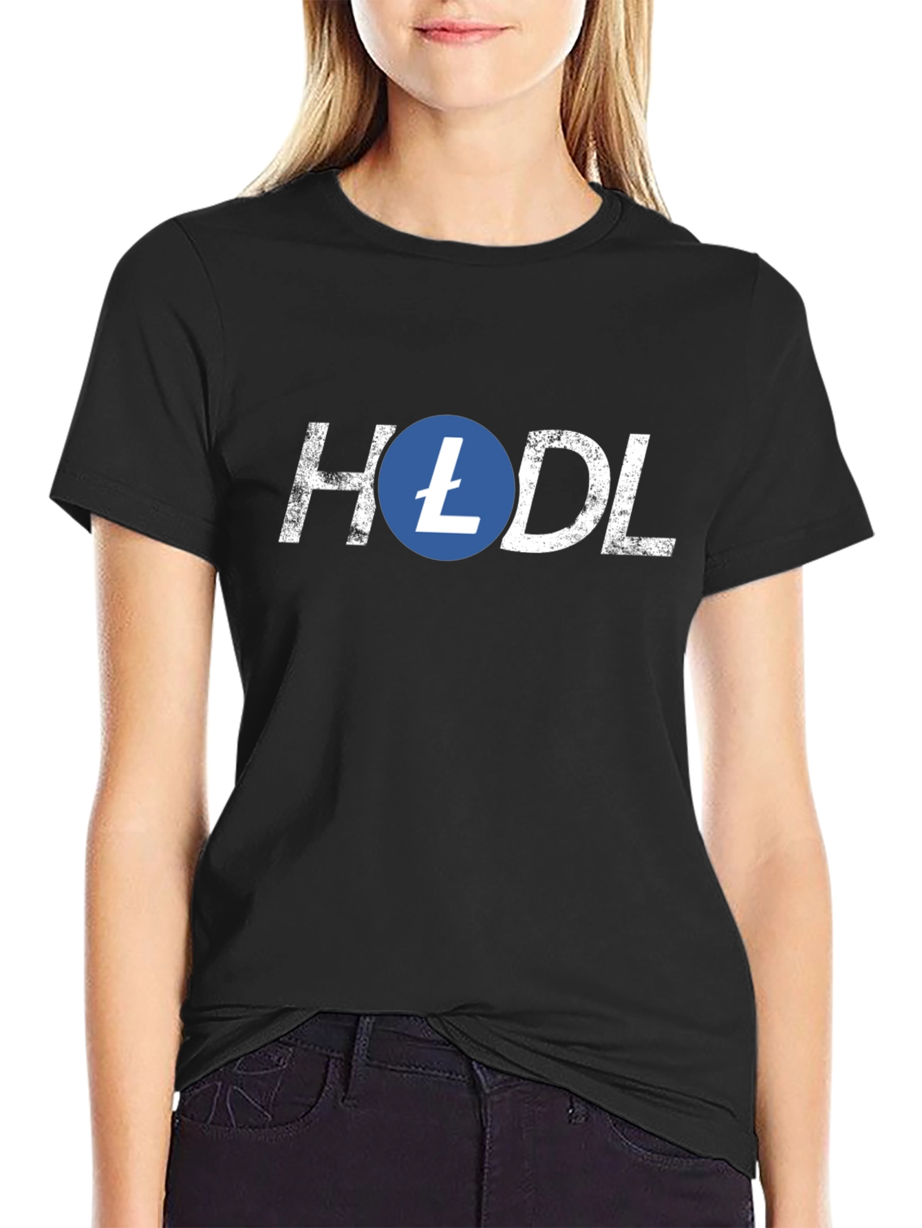 HODL Litecoin Crypto T-Shirt - Black