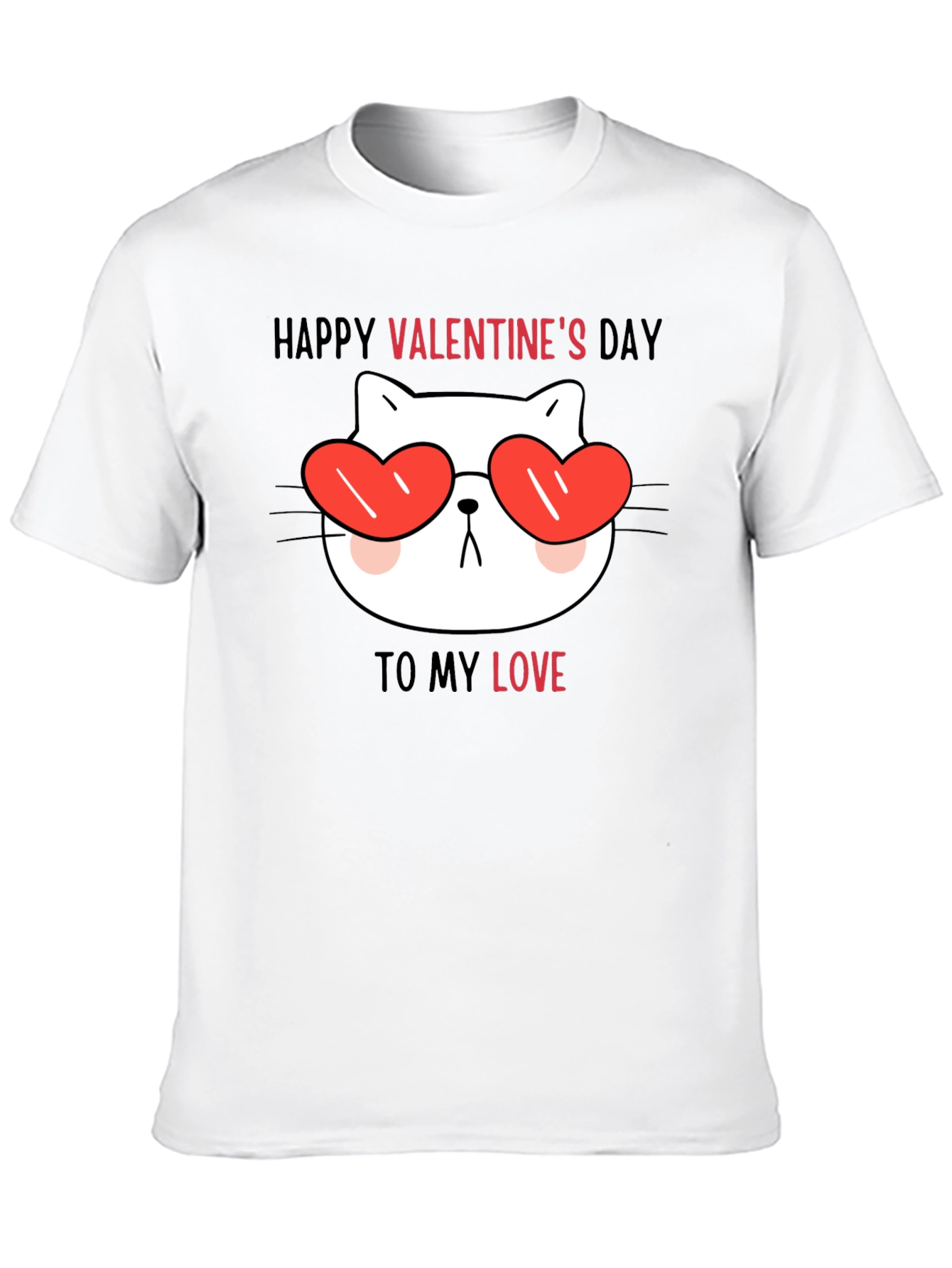 Valentines Day Cat T-Shirt: Love You