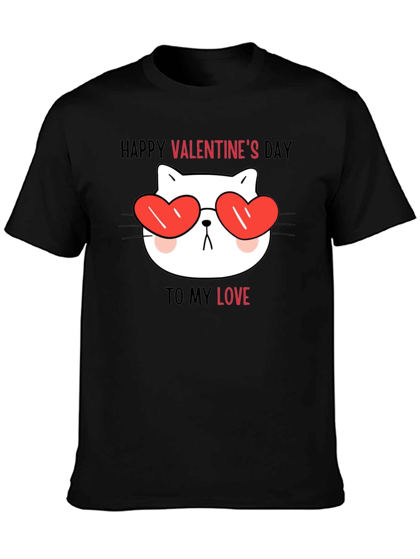 Valentines Day Cat T-Shirt: Love You