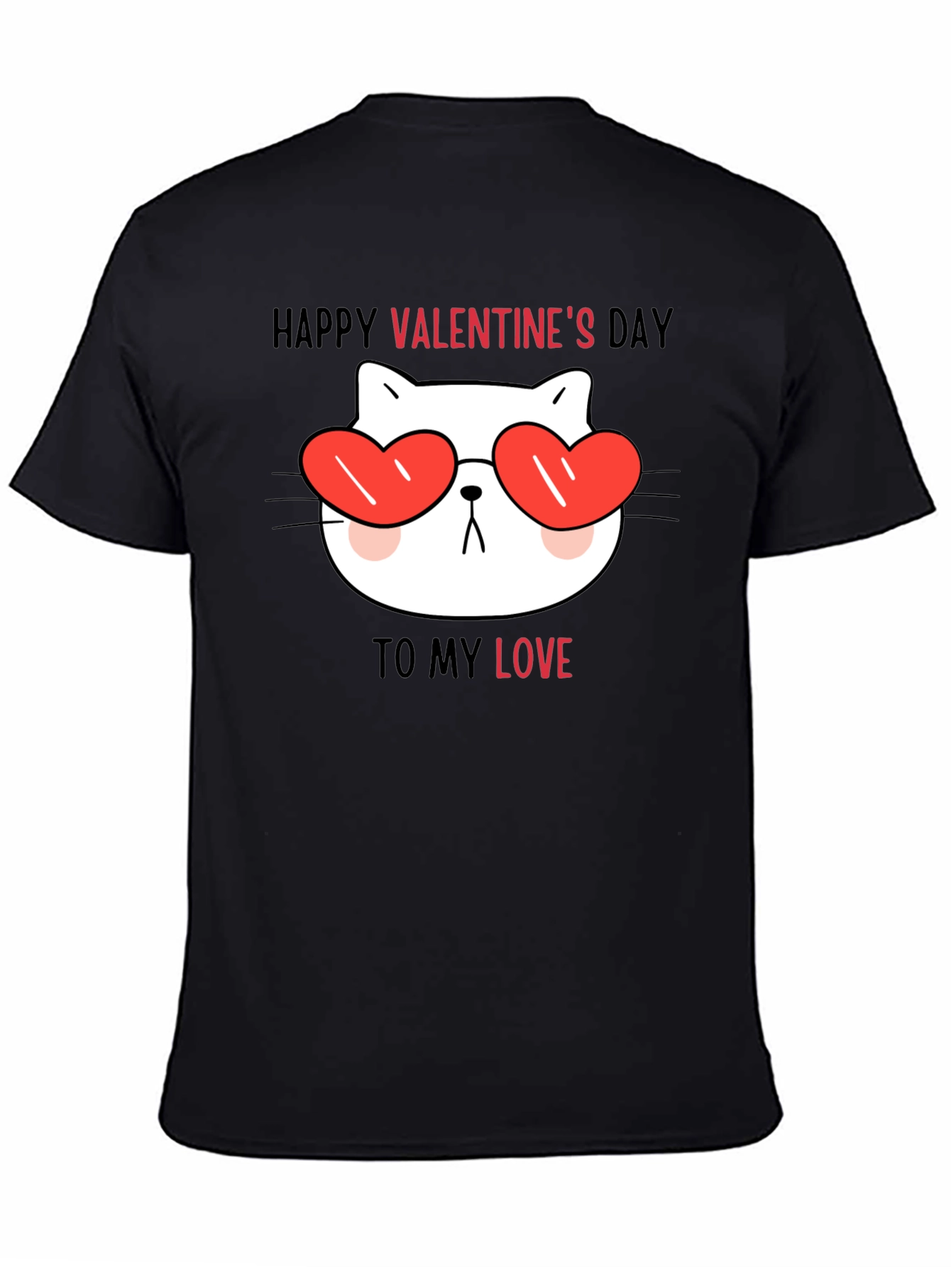 Valentines Day Cat T-Shirt: Love You