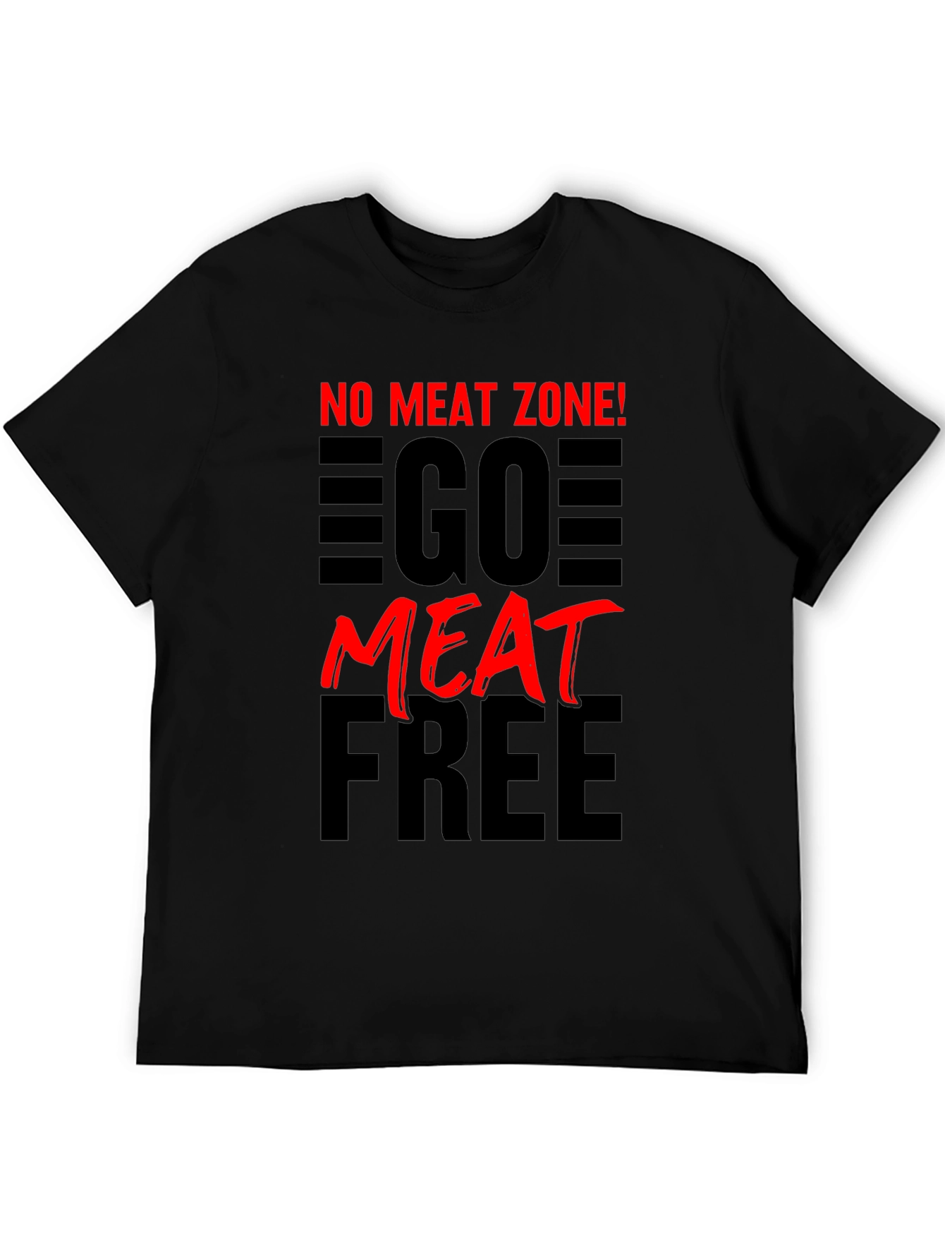 No Meat Zone! Go Meat Free Vegetarian T-Shirt