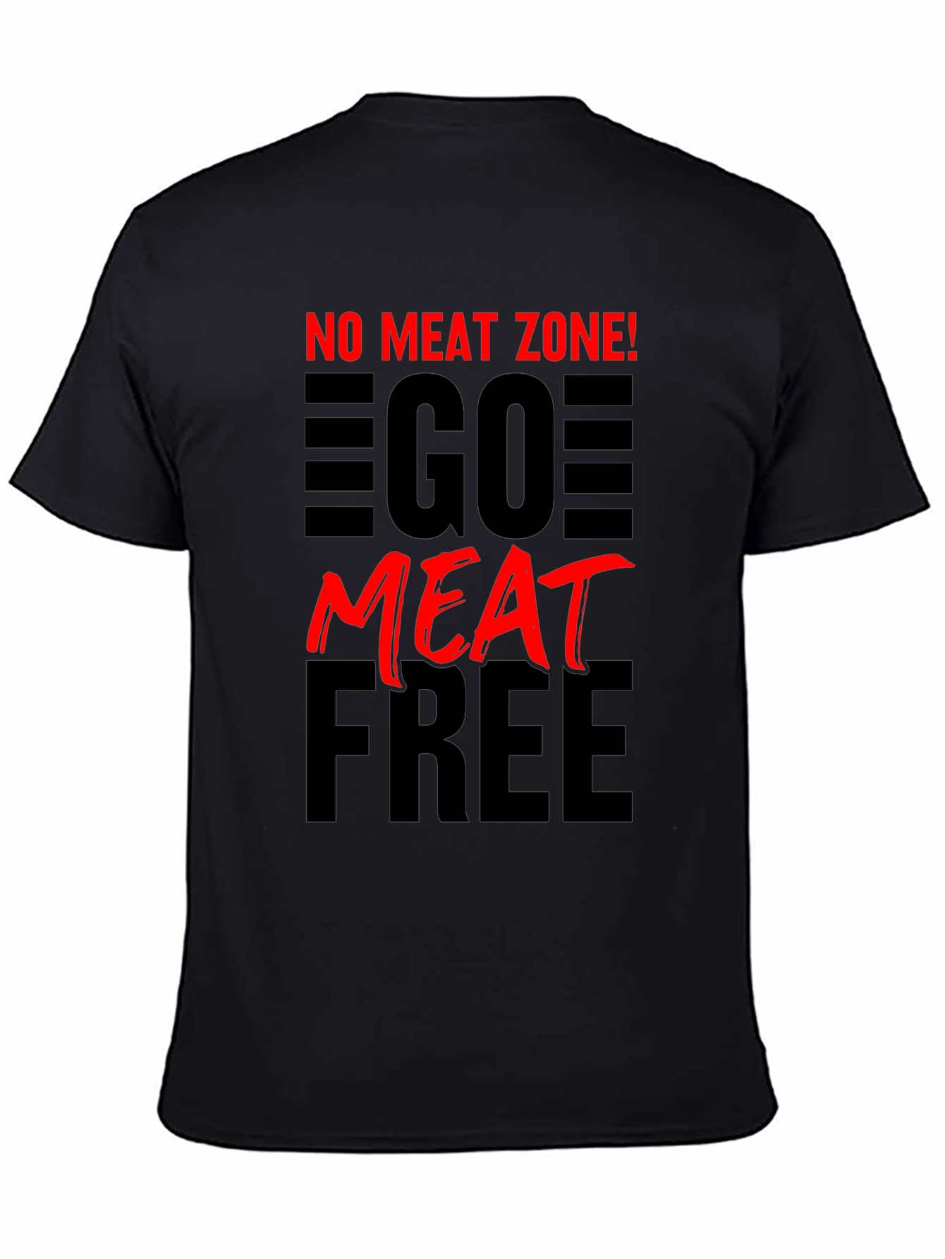 No Meat Zone! Go Meat Free Vegetarian T-Shirt