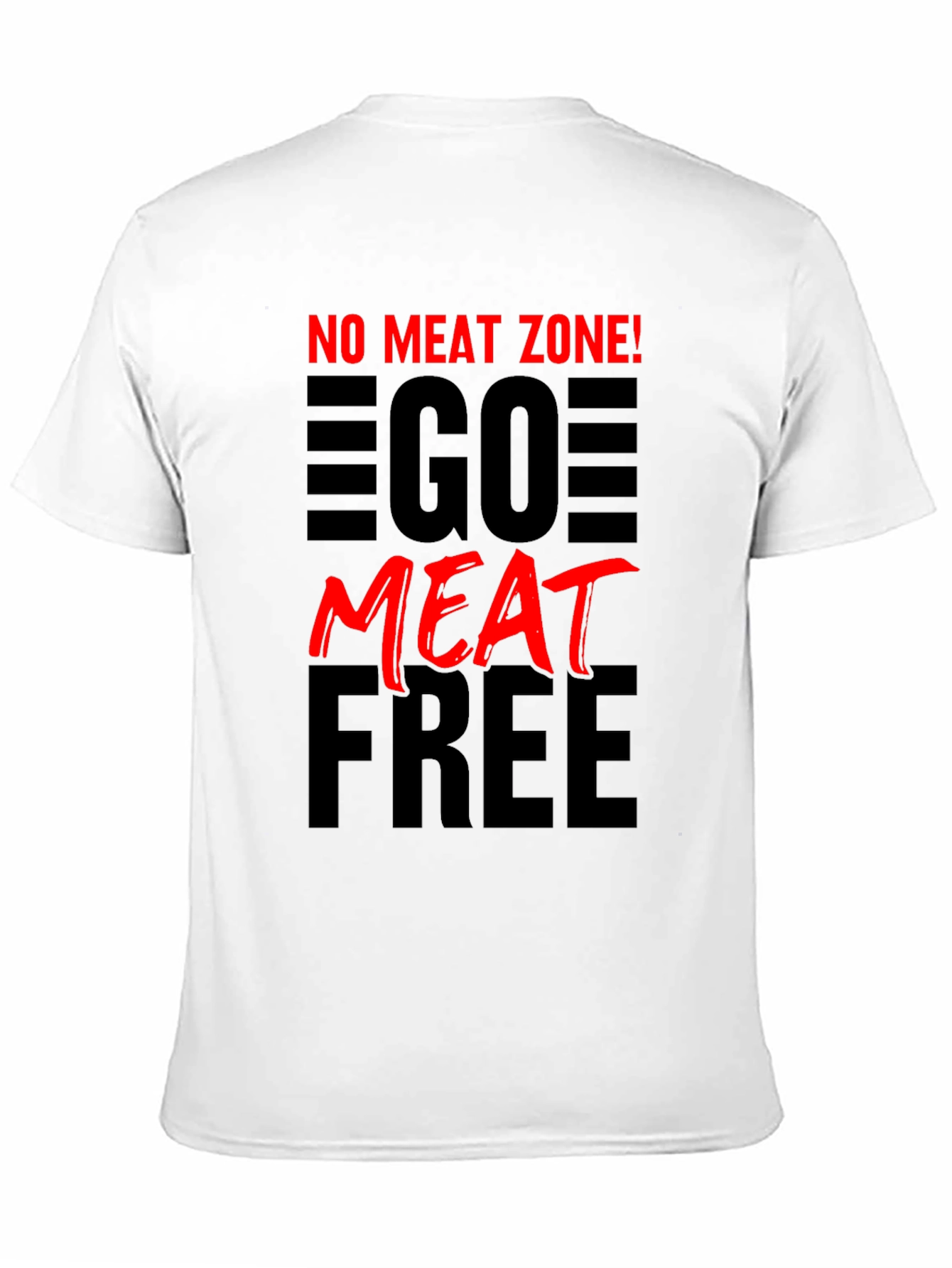 No Meat Zone! Go Meat Free Vegetarian T-Shirt