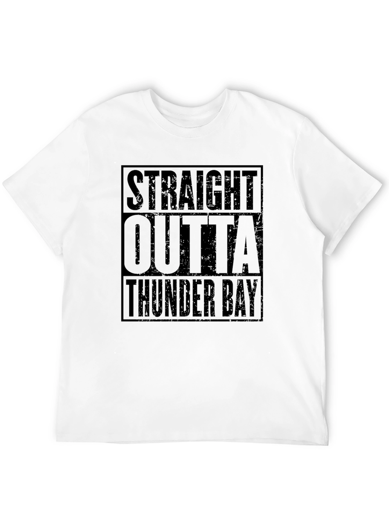 Straight Outta Thunder Bay Black T-Shirt