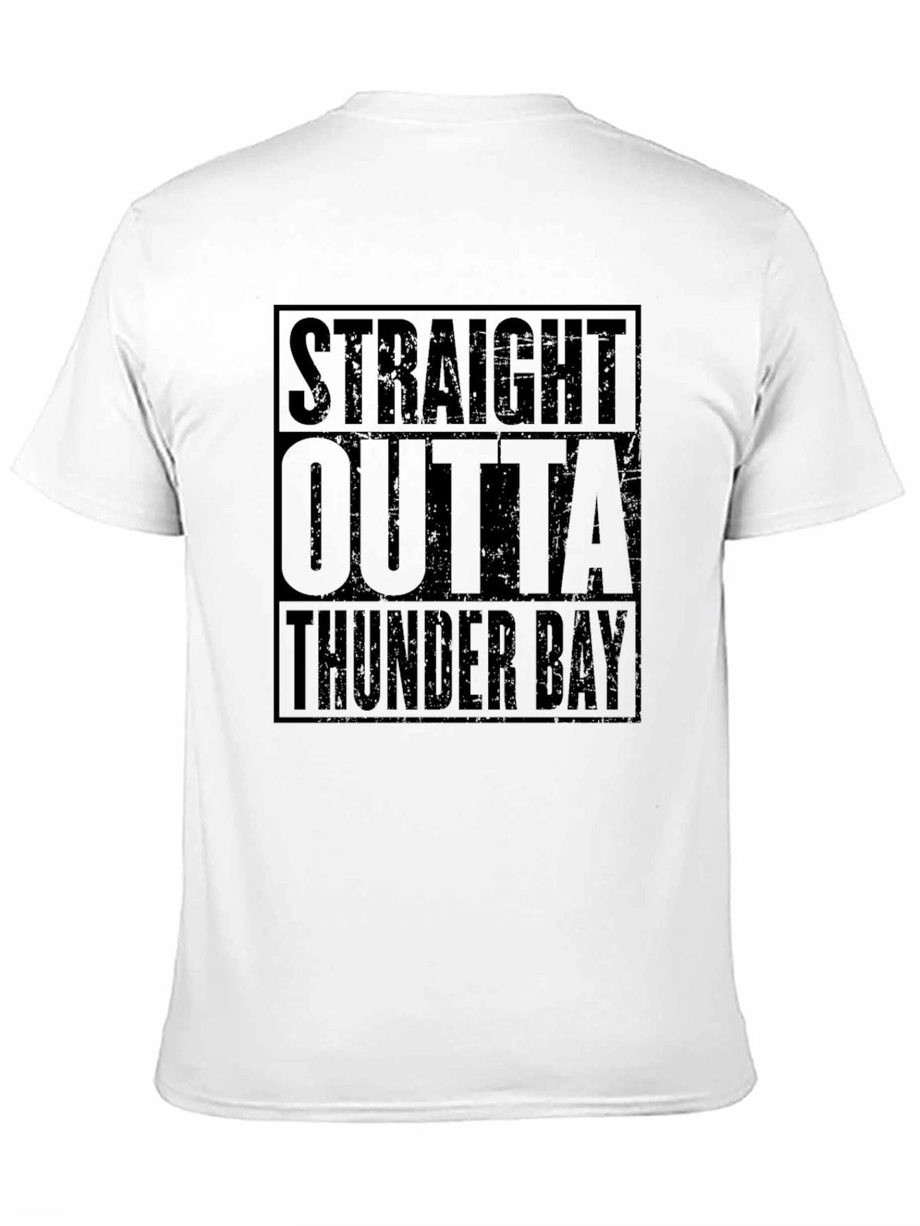 Straight Outta Thunder Bay Black T-Shirt