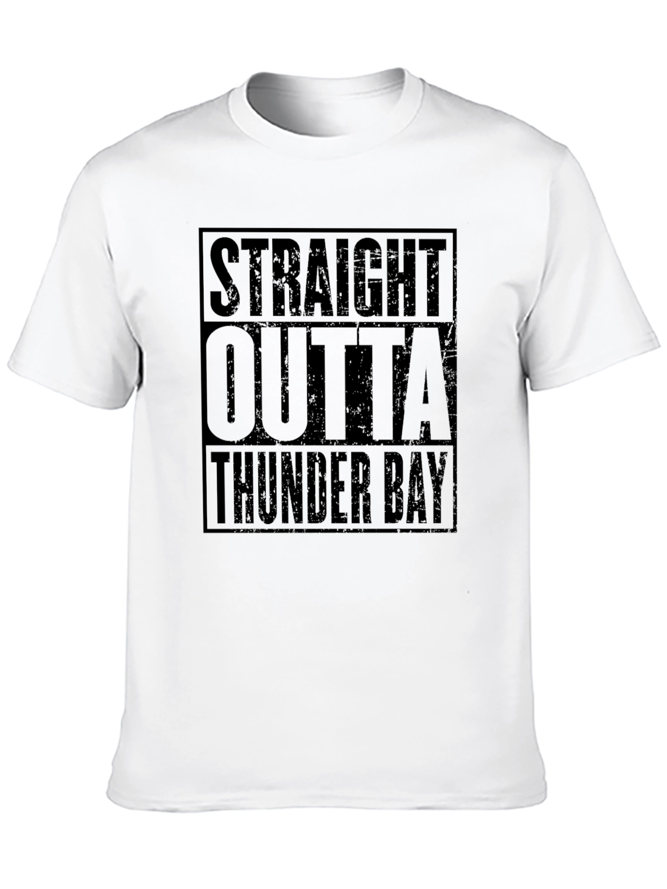 Straight Outta Thunder Bay Black T-Shirt