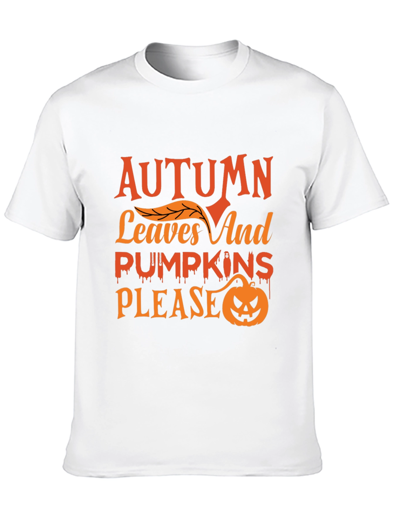 Autumn Leaves & Pumpkins Graphic Tee