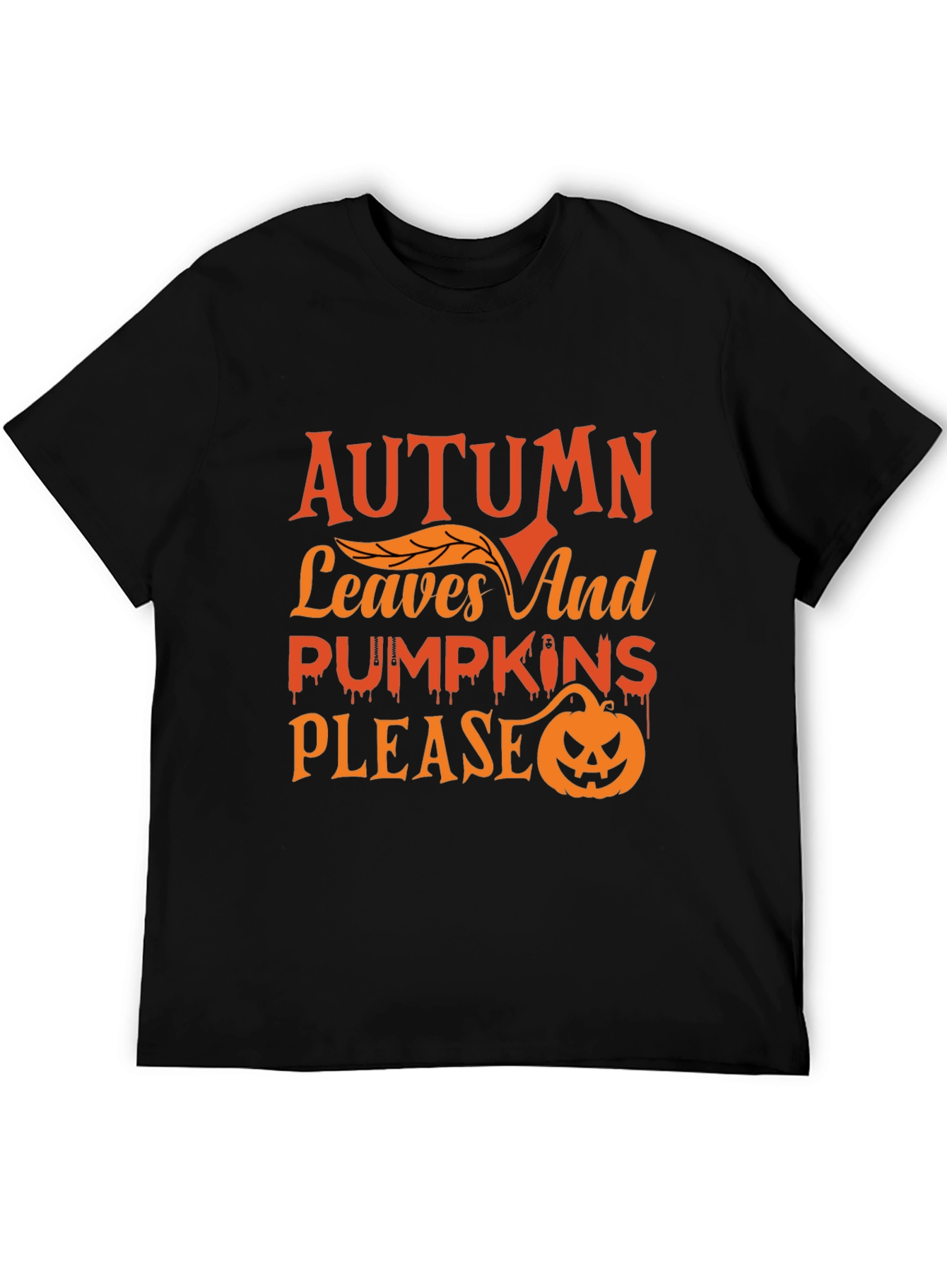 Autumn Leaves & Pumpkins Graphic Tee