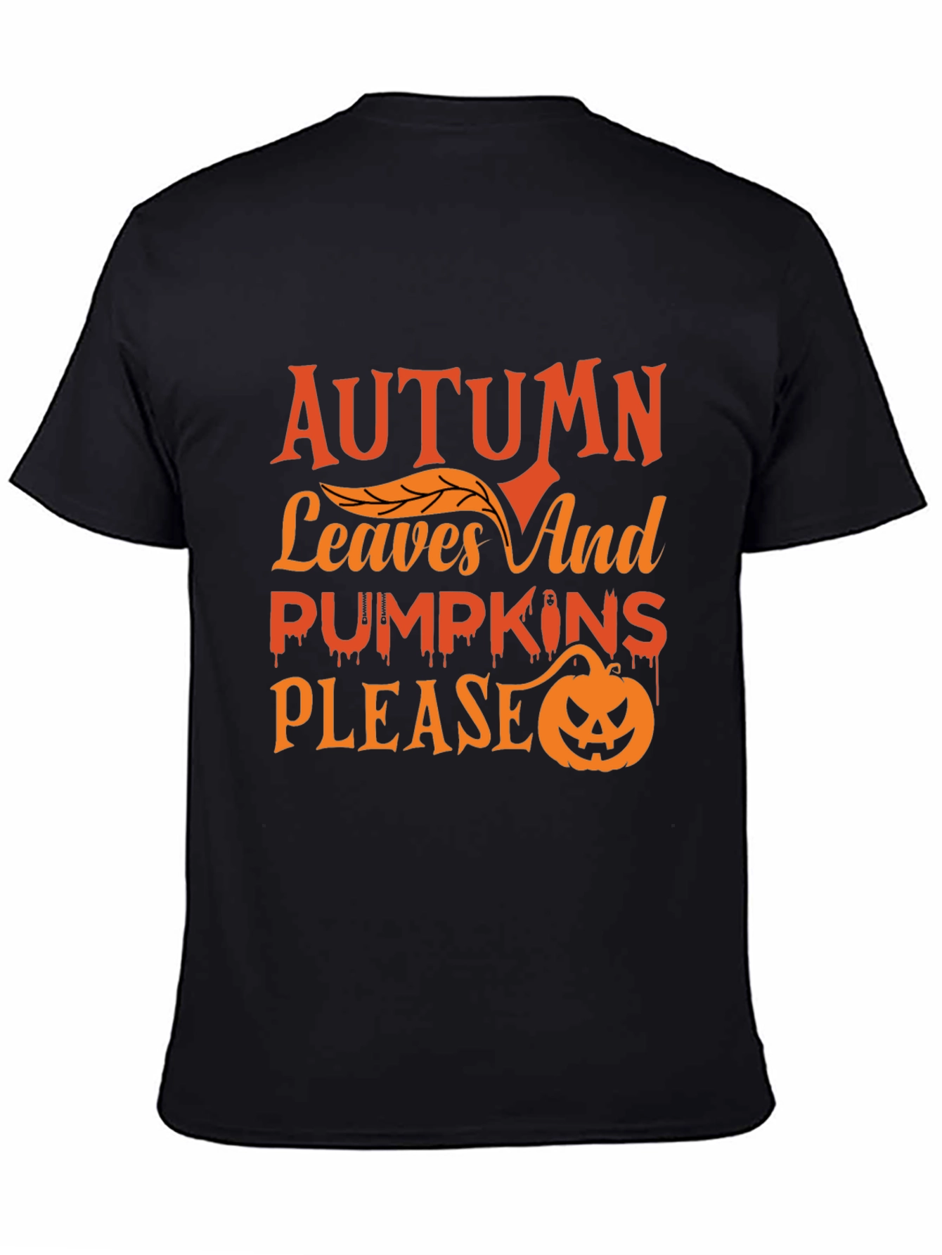 Autumn Leaves & Pumpkins Graphic Tee
