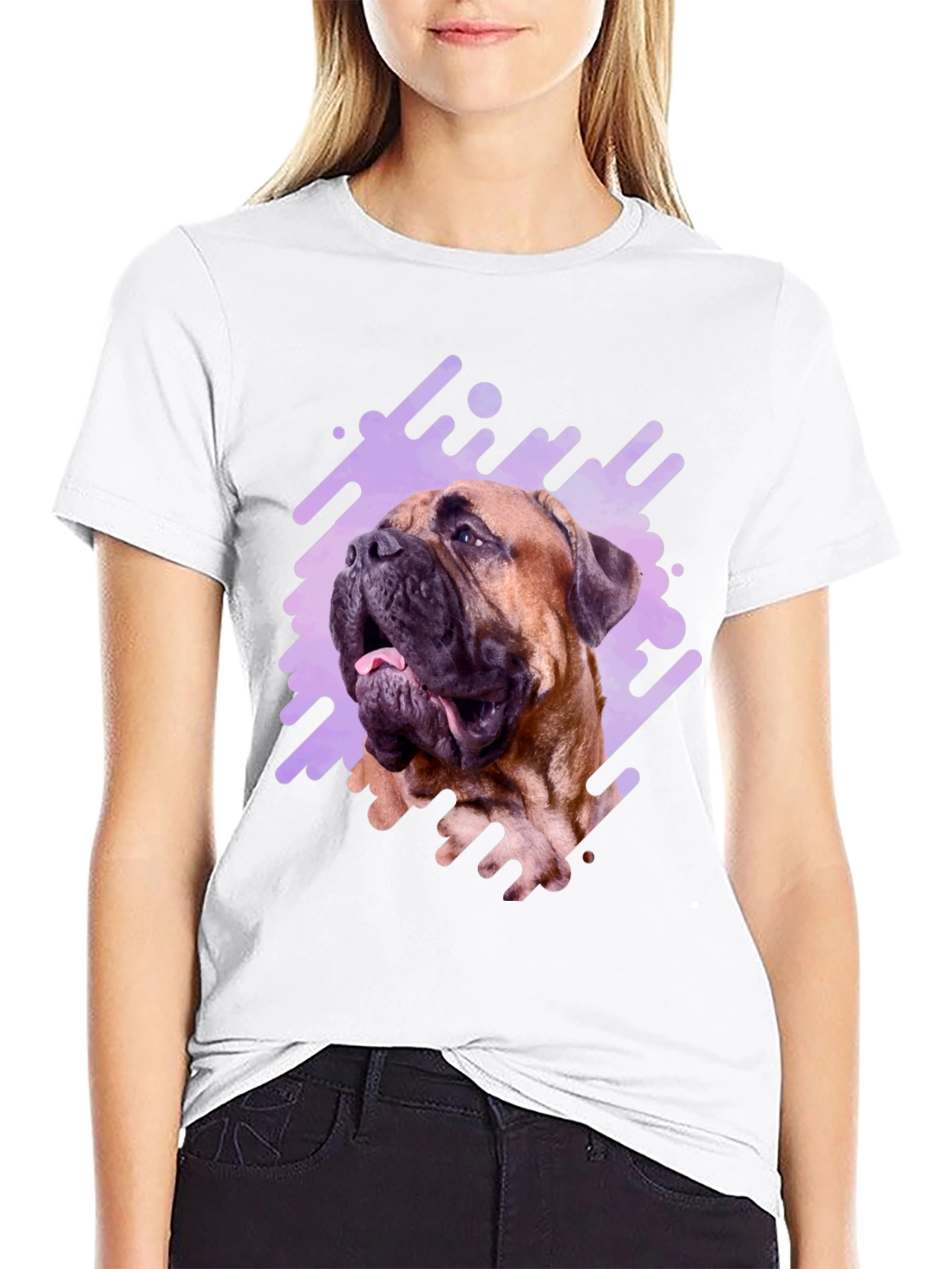 Dog Breed Graphic T-Shirt Casual Cotton Tee