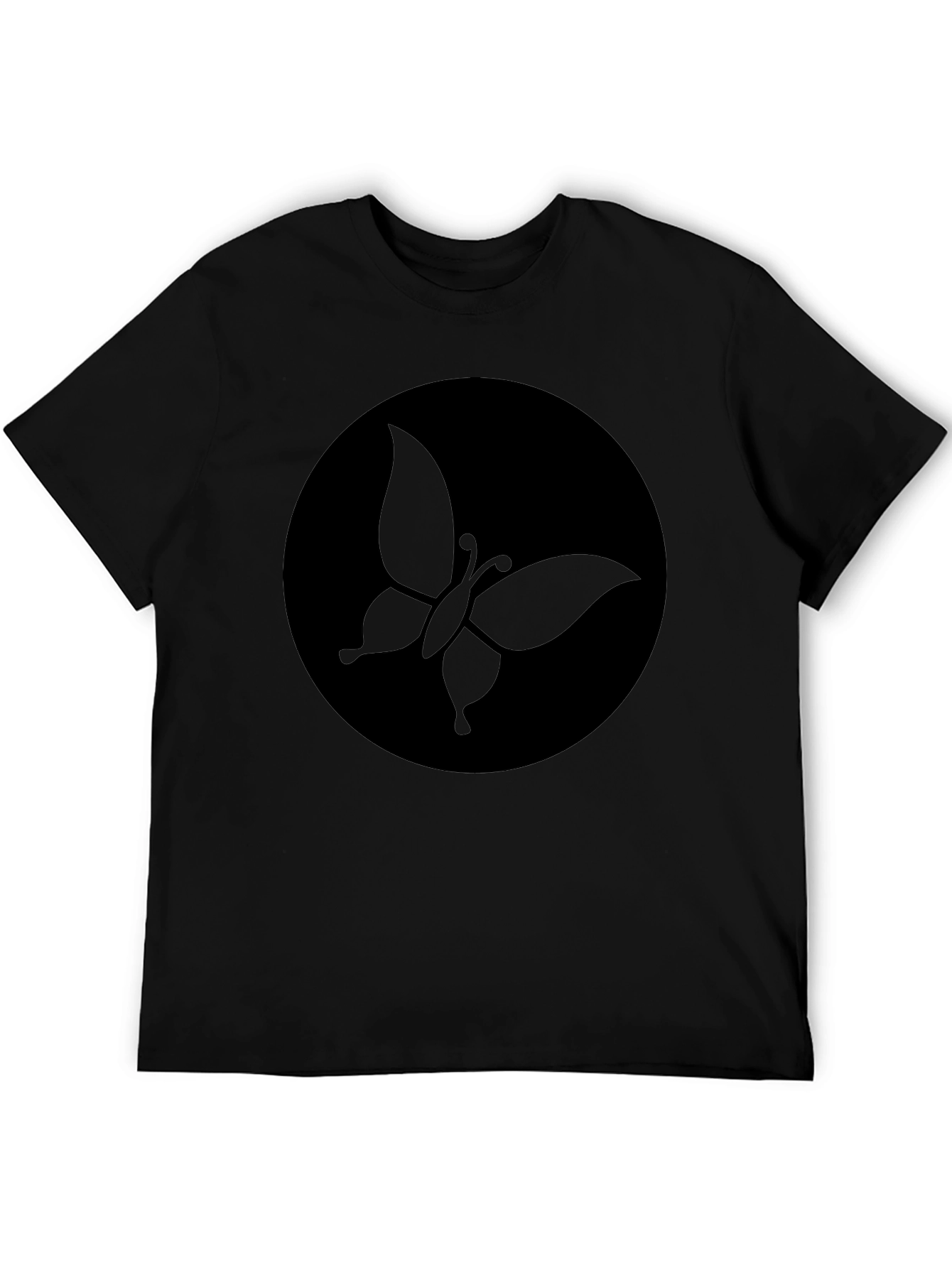 Butterfly Graphic Tee - Modern Black Shirt