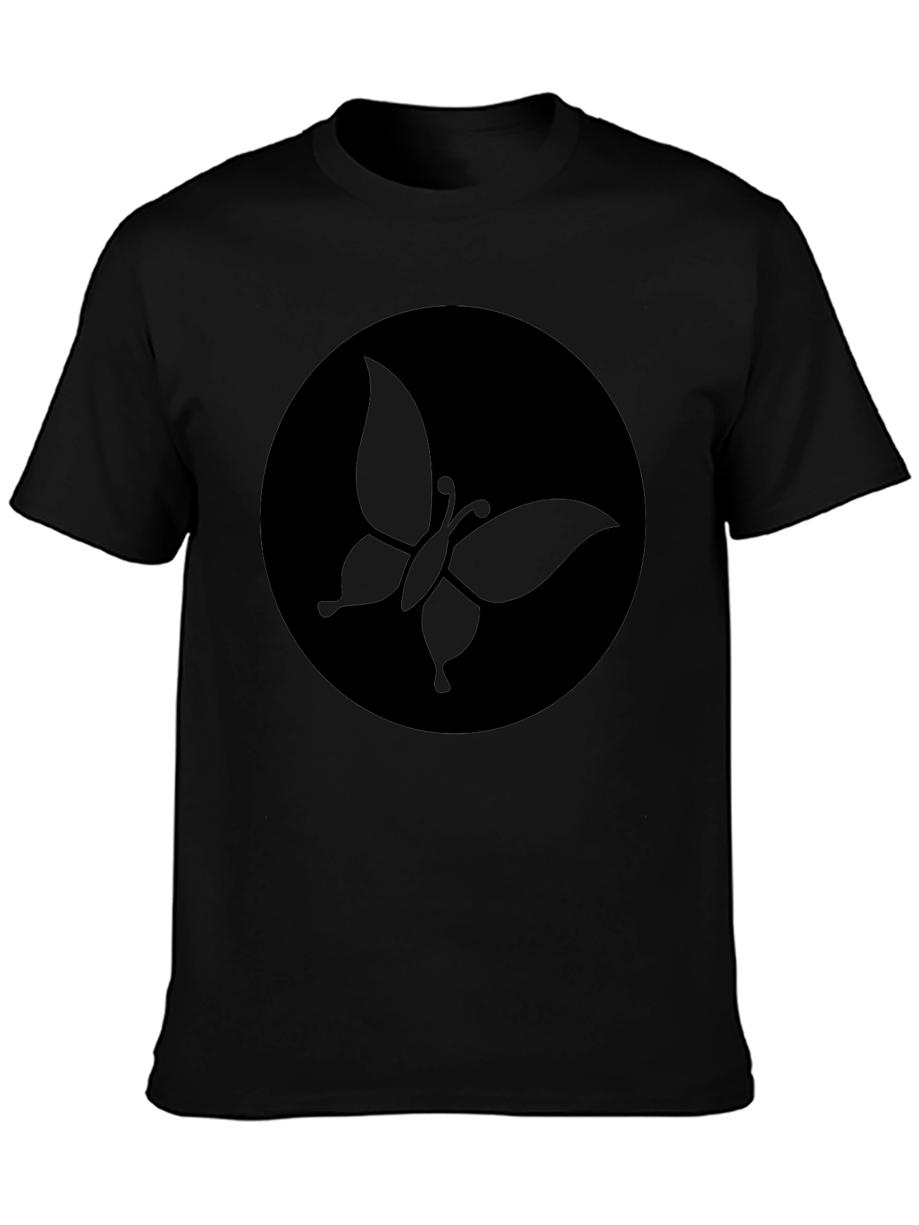 Butterfly Graphic Tee - Modern Black Shirt