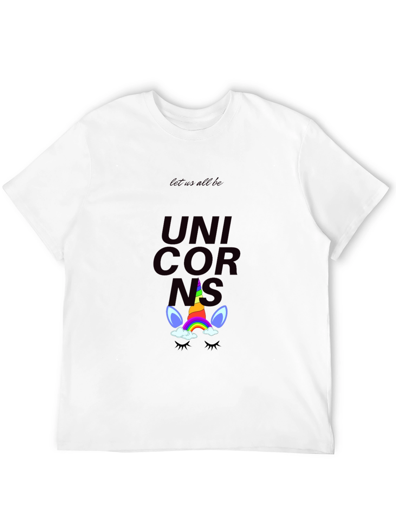 Unicorns Graphic Tee - Black
