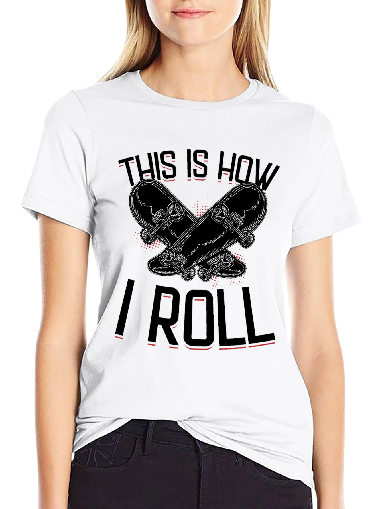 This Is How I Roll Skateboarder Graphic Tee