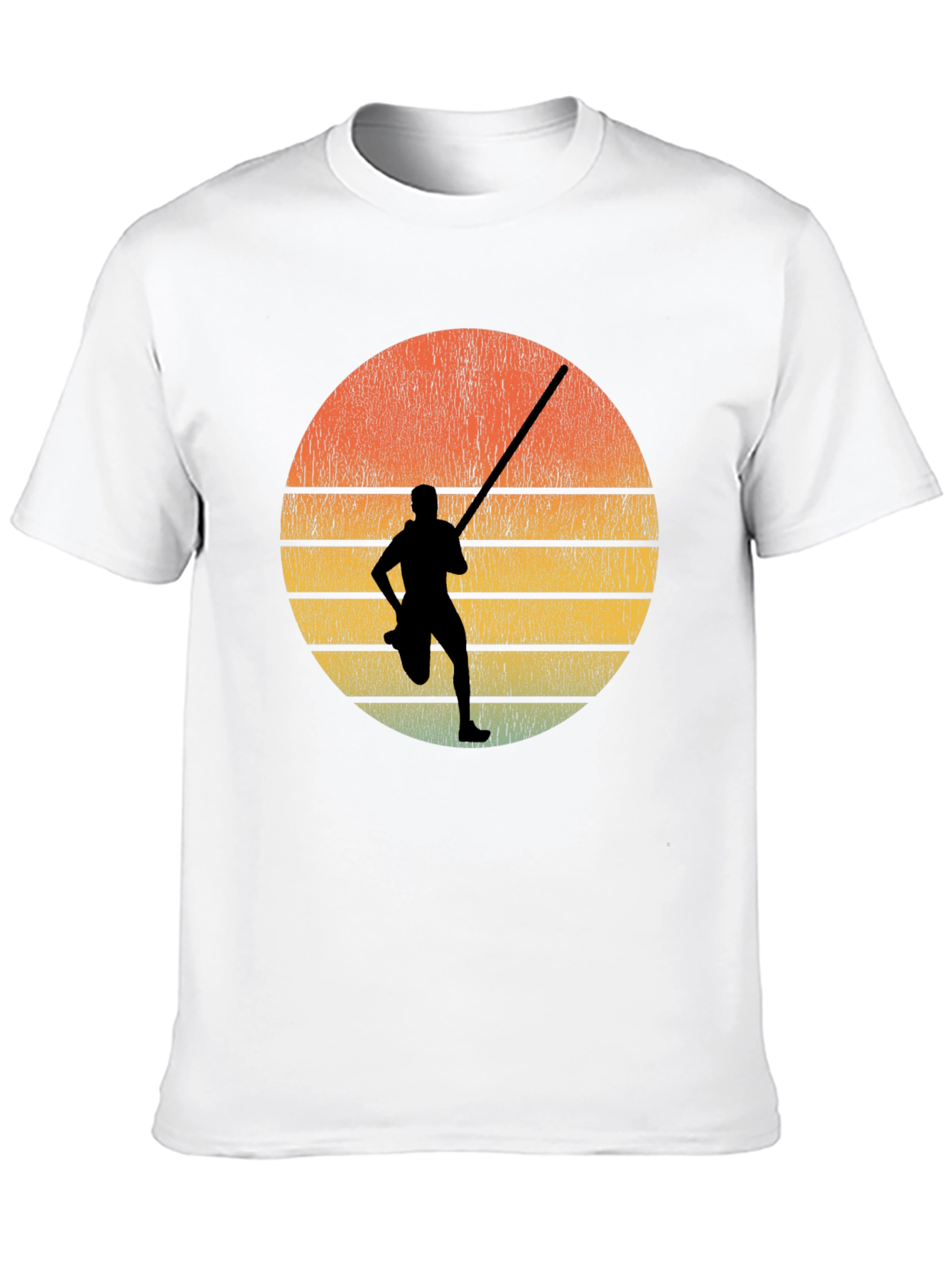 Retro Sunset Pole Vault T-Shirt