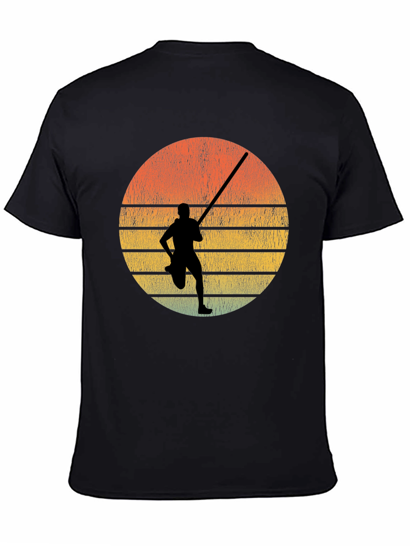 Retro Sunset Pole Vault T-Shirt