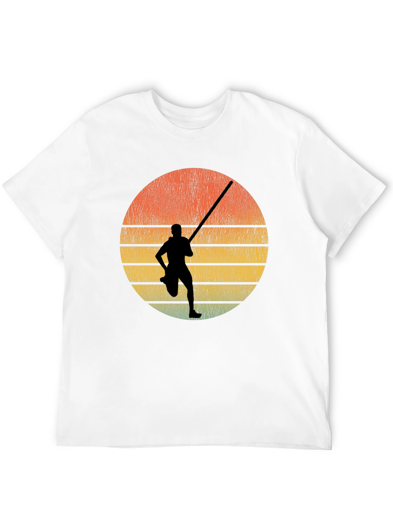 Retro Sunset Pole Vault T-Shirt