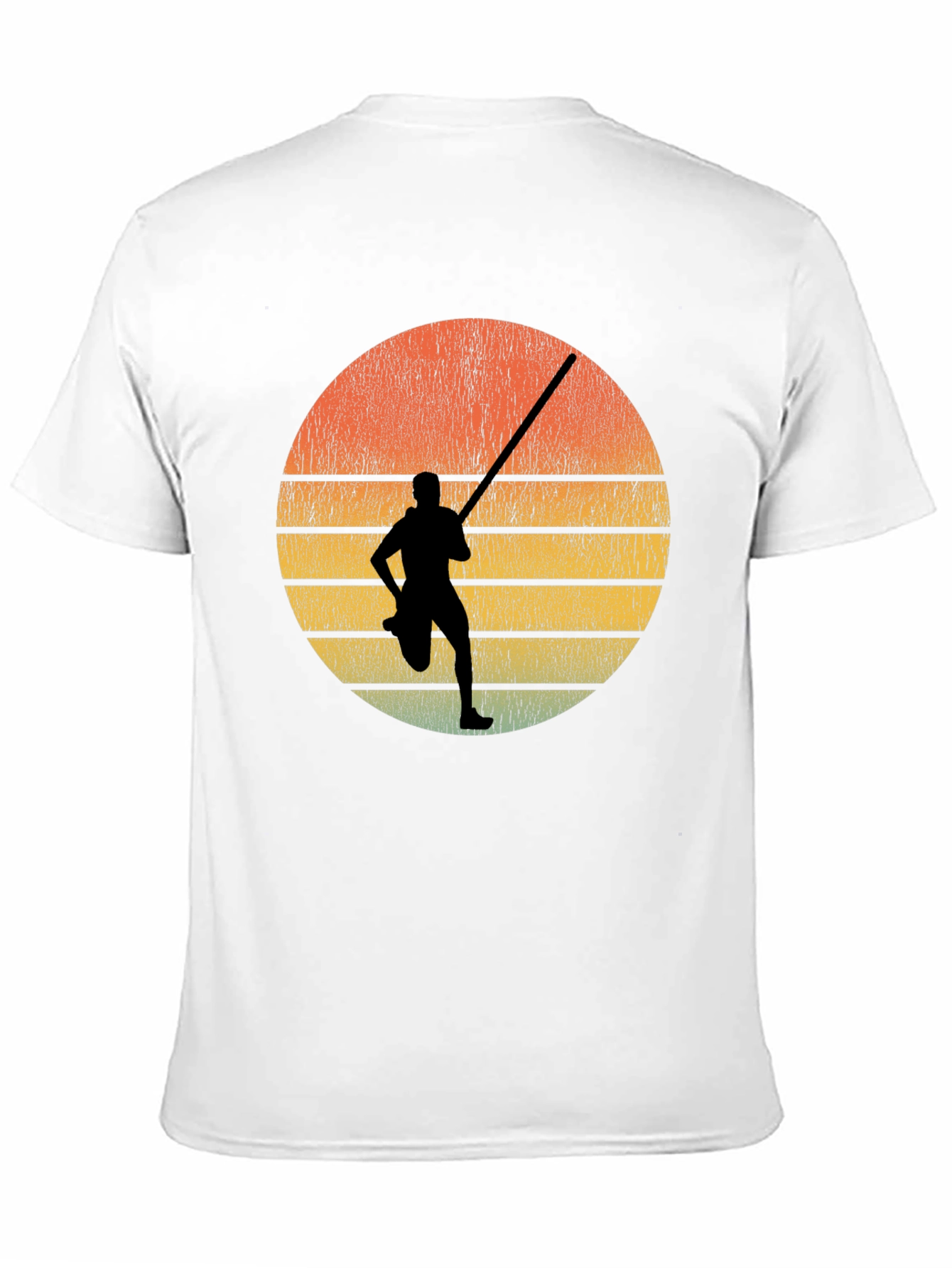 Retro Sunset Pole Vault T-Shirt