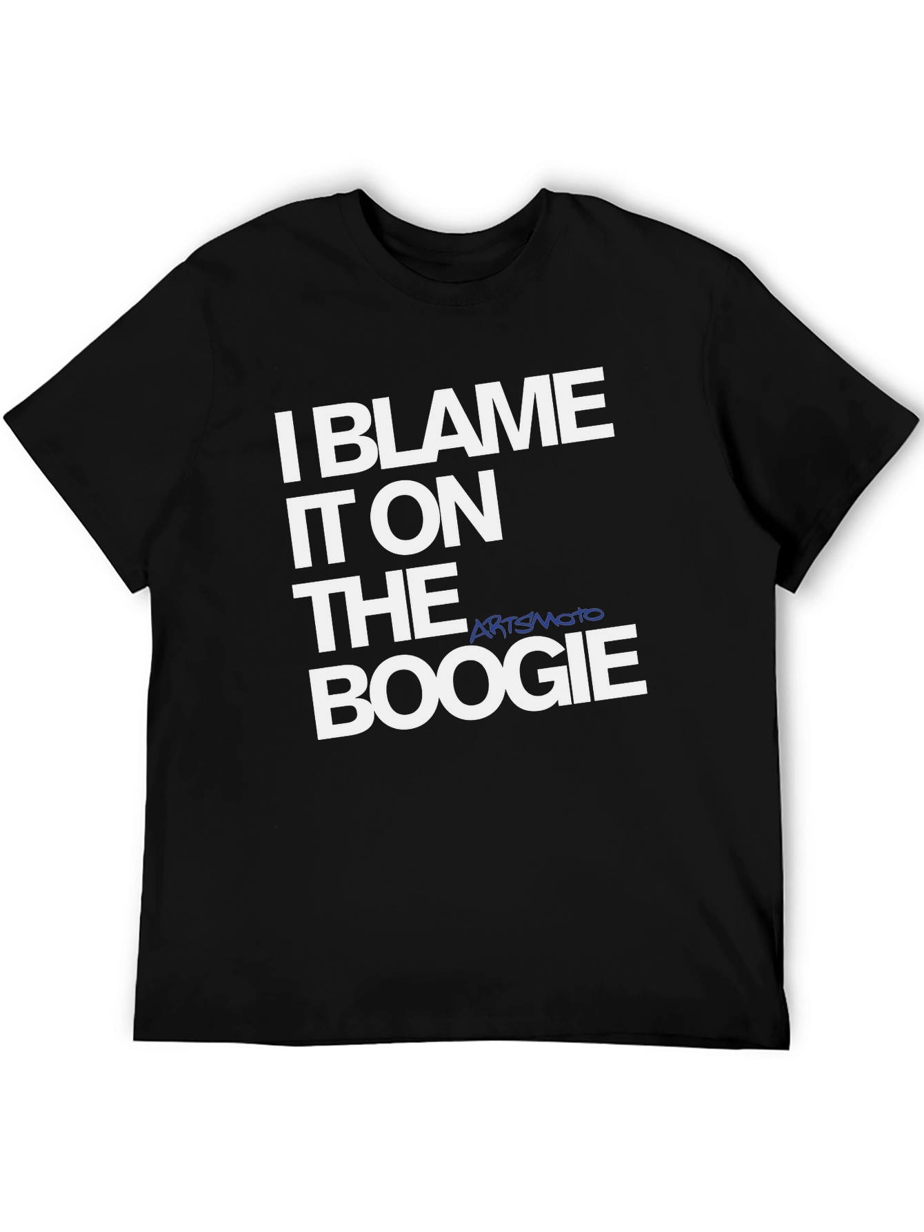 I Blame It On The Boogie Black Graphic Tee