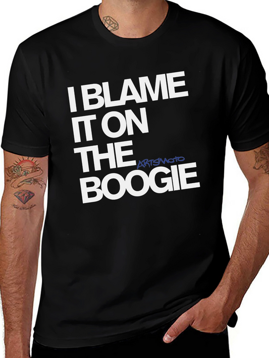 I Blame It On The Boogie Black Graphic Tee