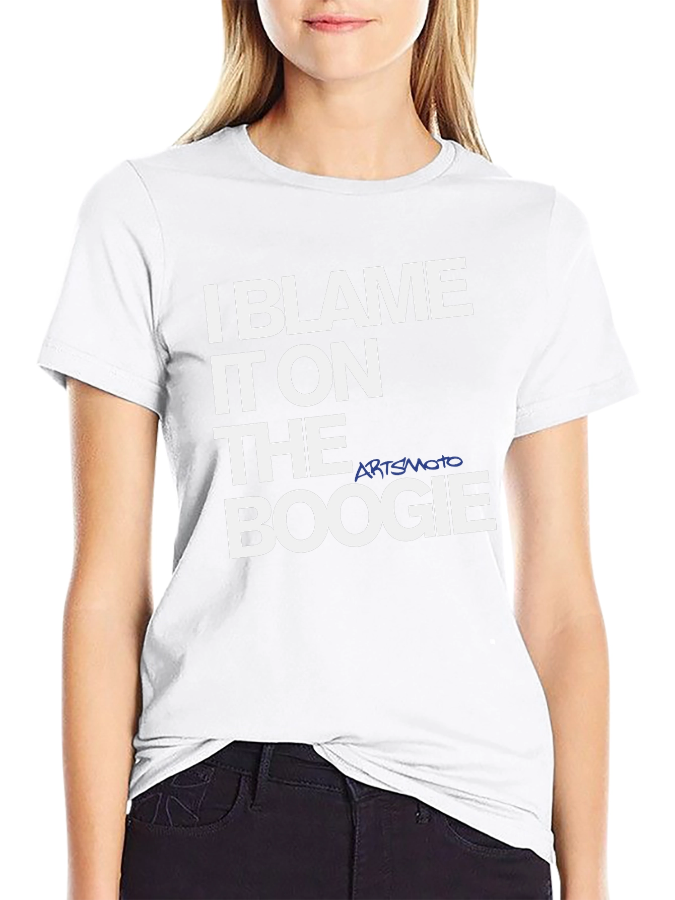 I Blame It On The Boogie Black Graphic Tee