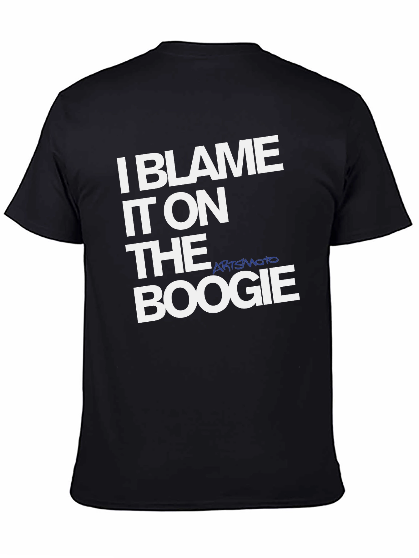 I Blame It On The Boogie Black Graphic Tee