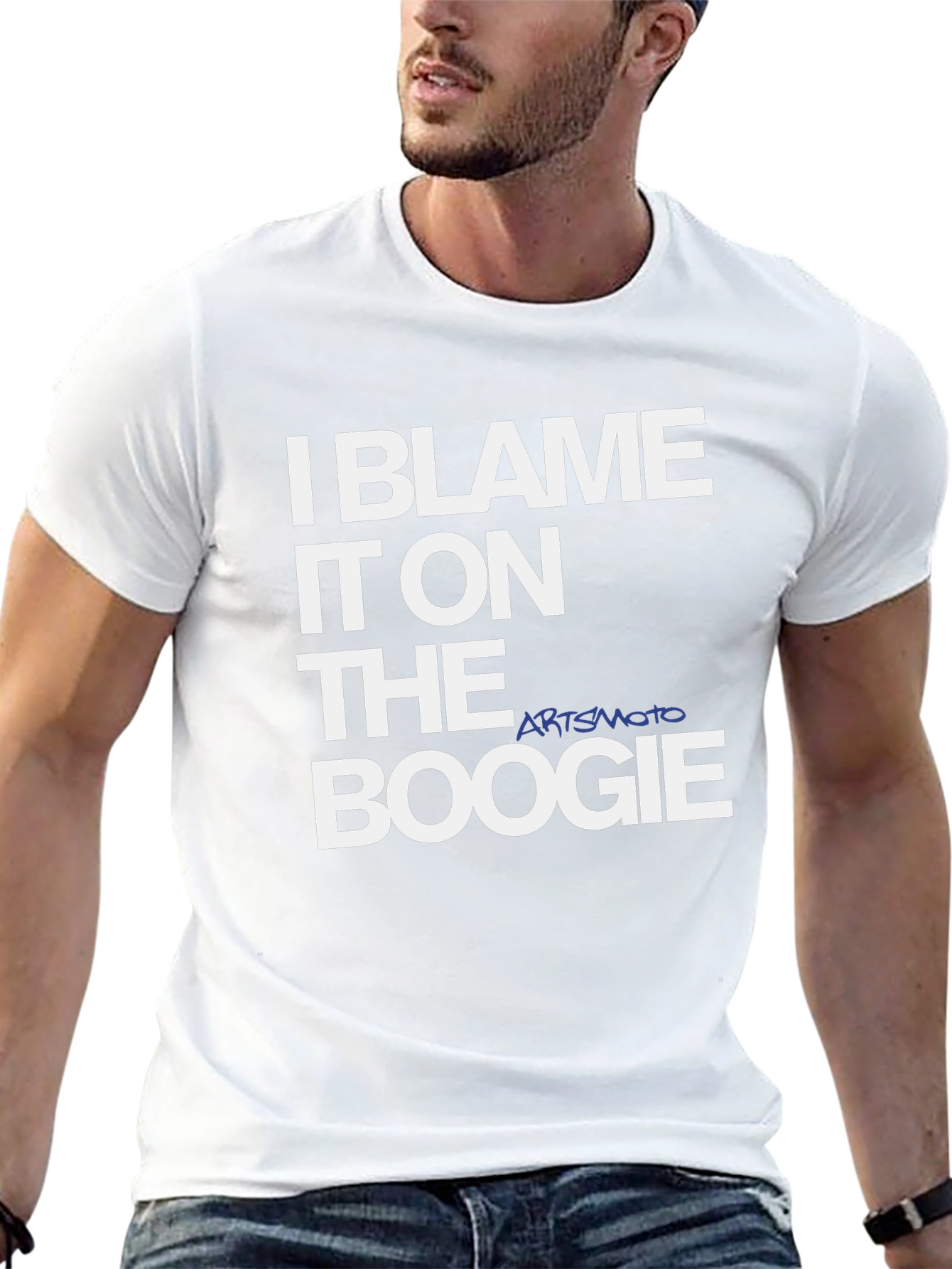 I Blame It On The Boogie Black Graphic Tee