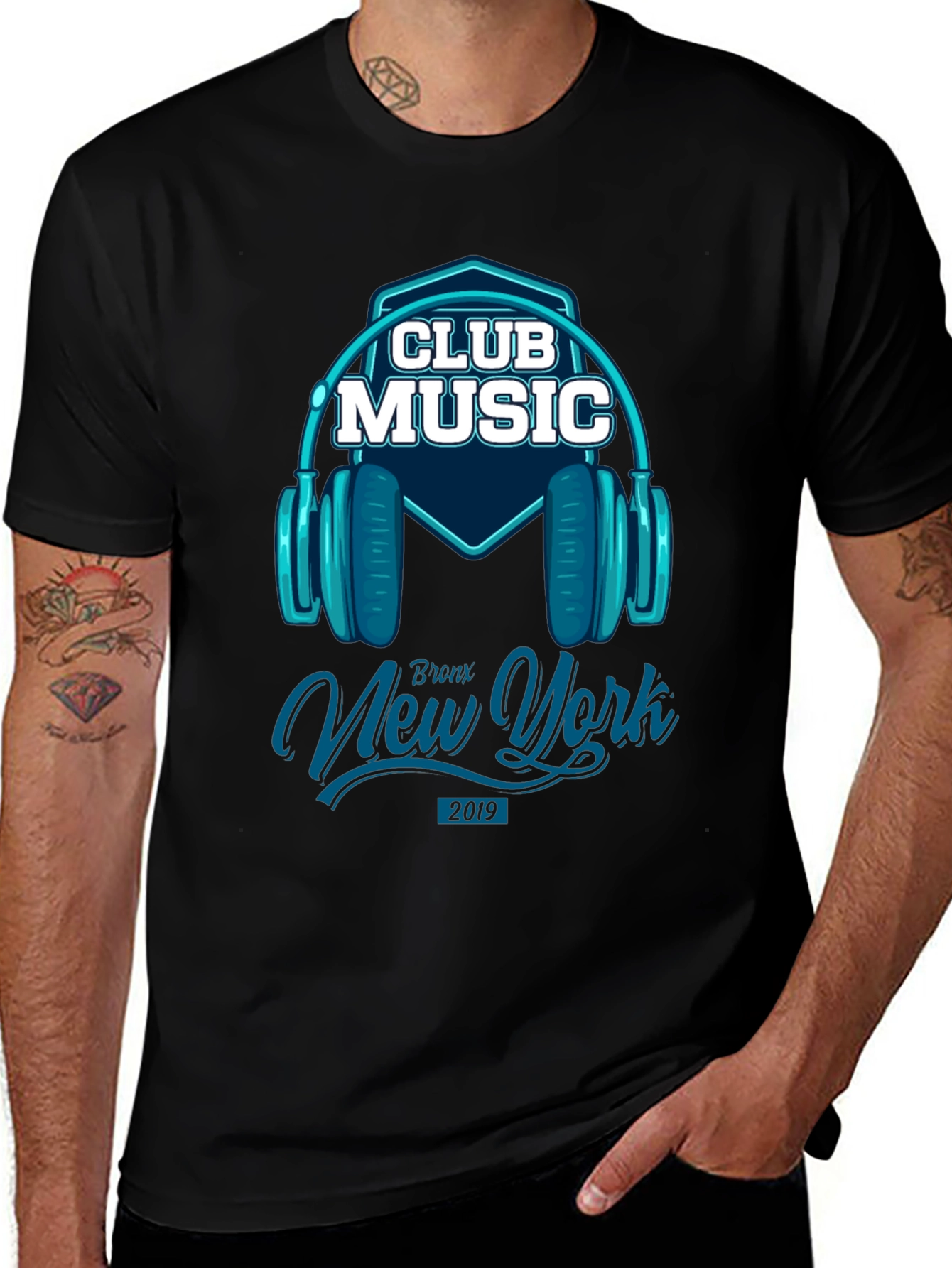 Club Music T-Shirt - Bronx New York Design
