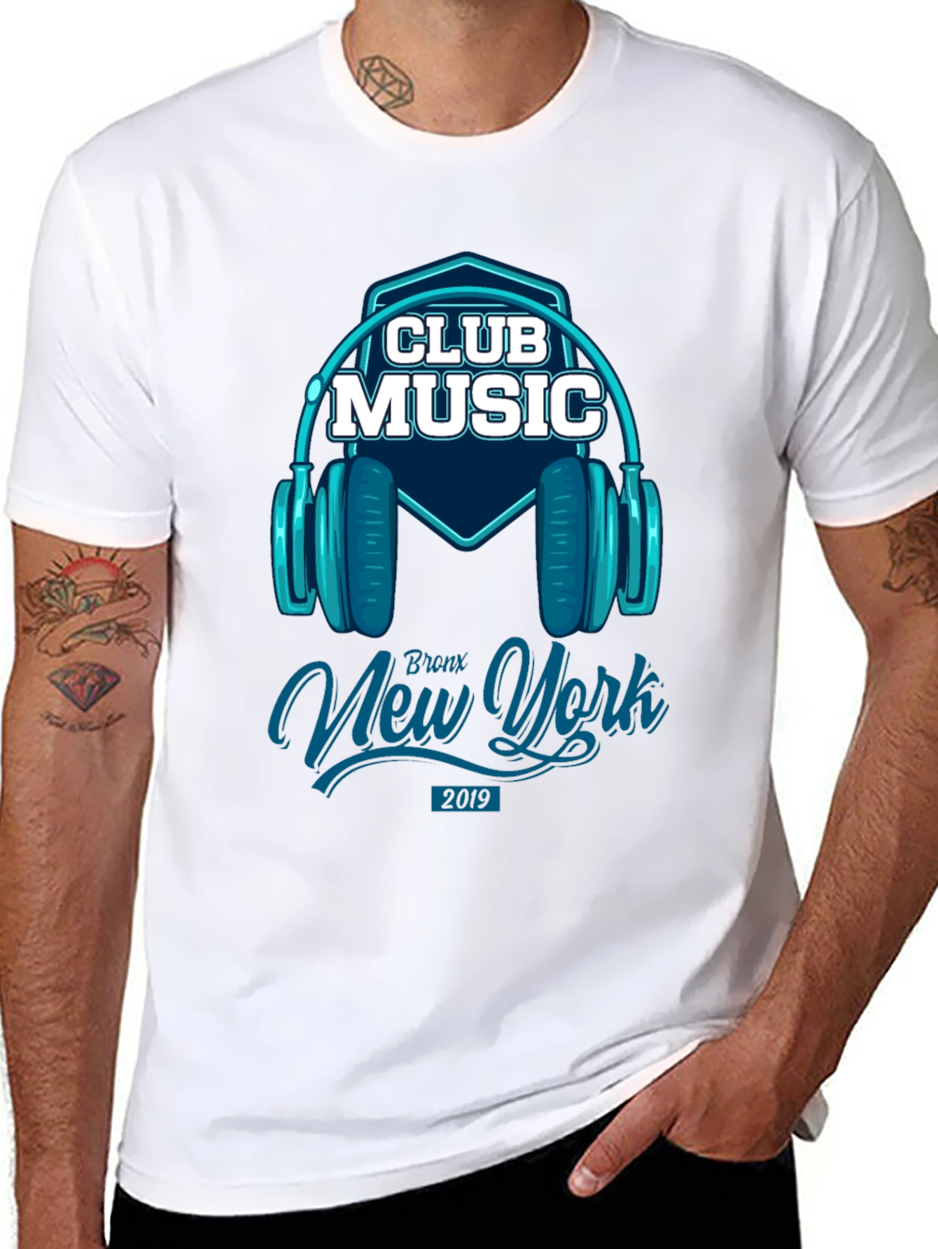 Club Music T-Shirt - Bronx New York Design