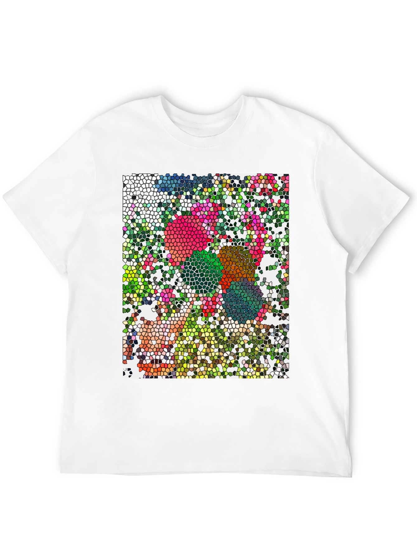 Mosaic Art T-Shirt - Unique Geometric Design