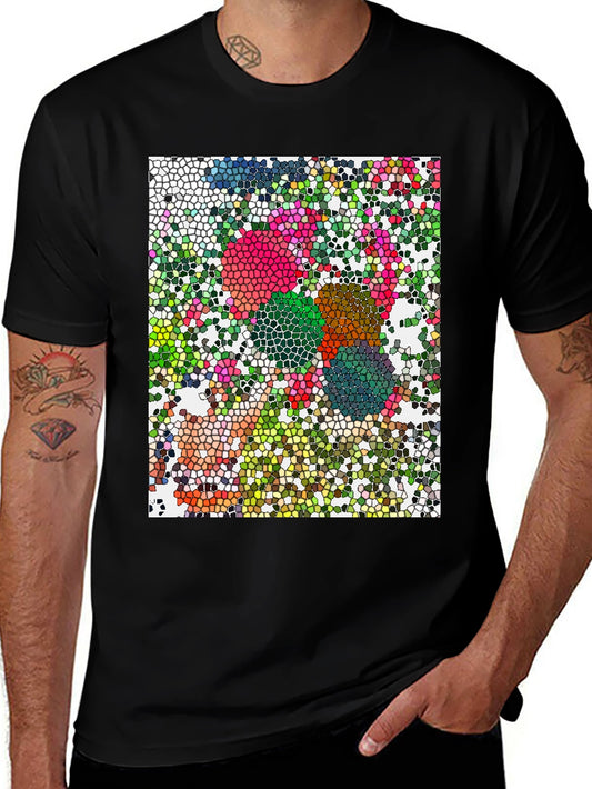 Mosaic Art T-Shirt - Unique Geometric Design