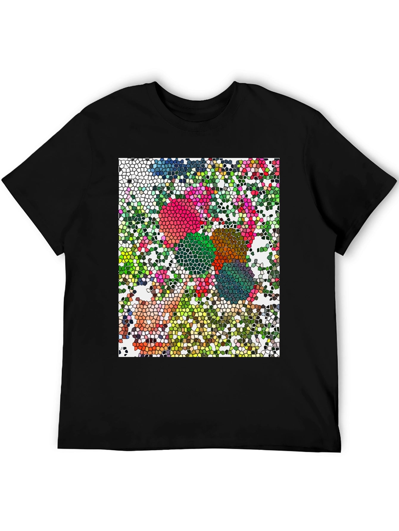 Mosaic Art T-Shirt - Unique Geometric Design
