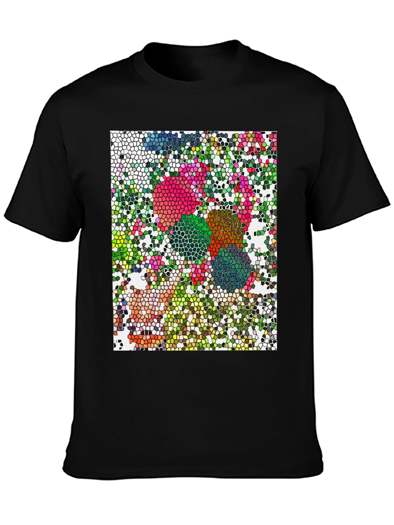 Mosaic Art T-Shirt - Unique Geometric Design