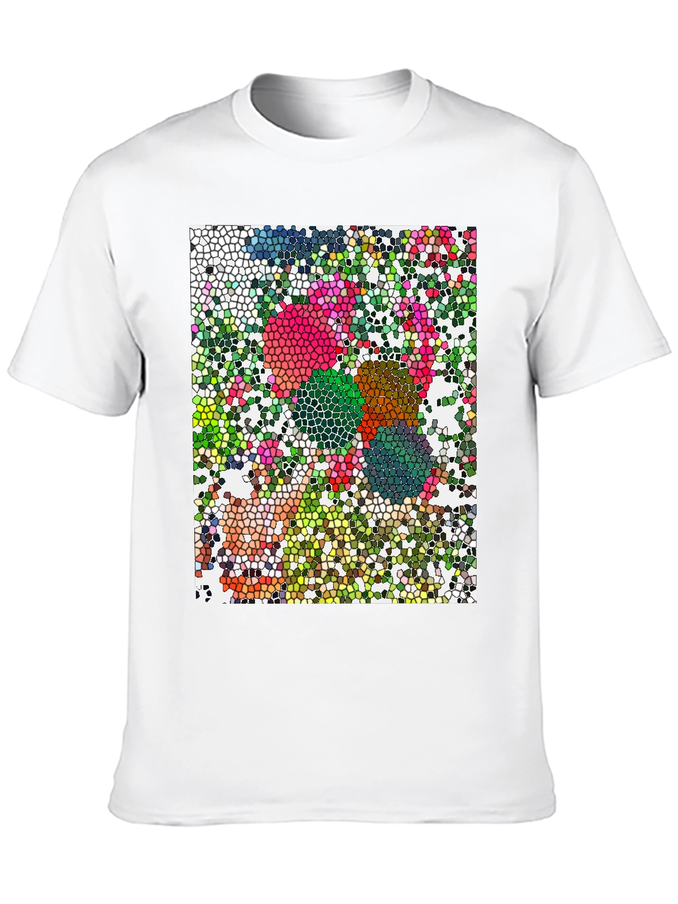 Mosaic Art T-Shirt - Unique Geometric Design