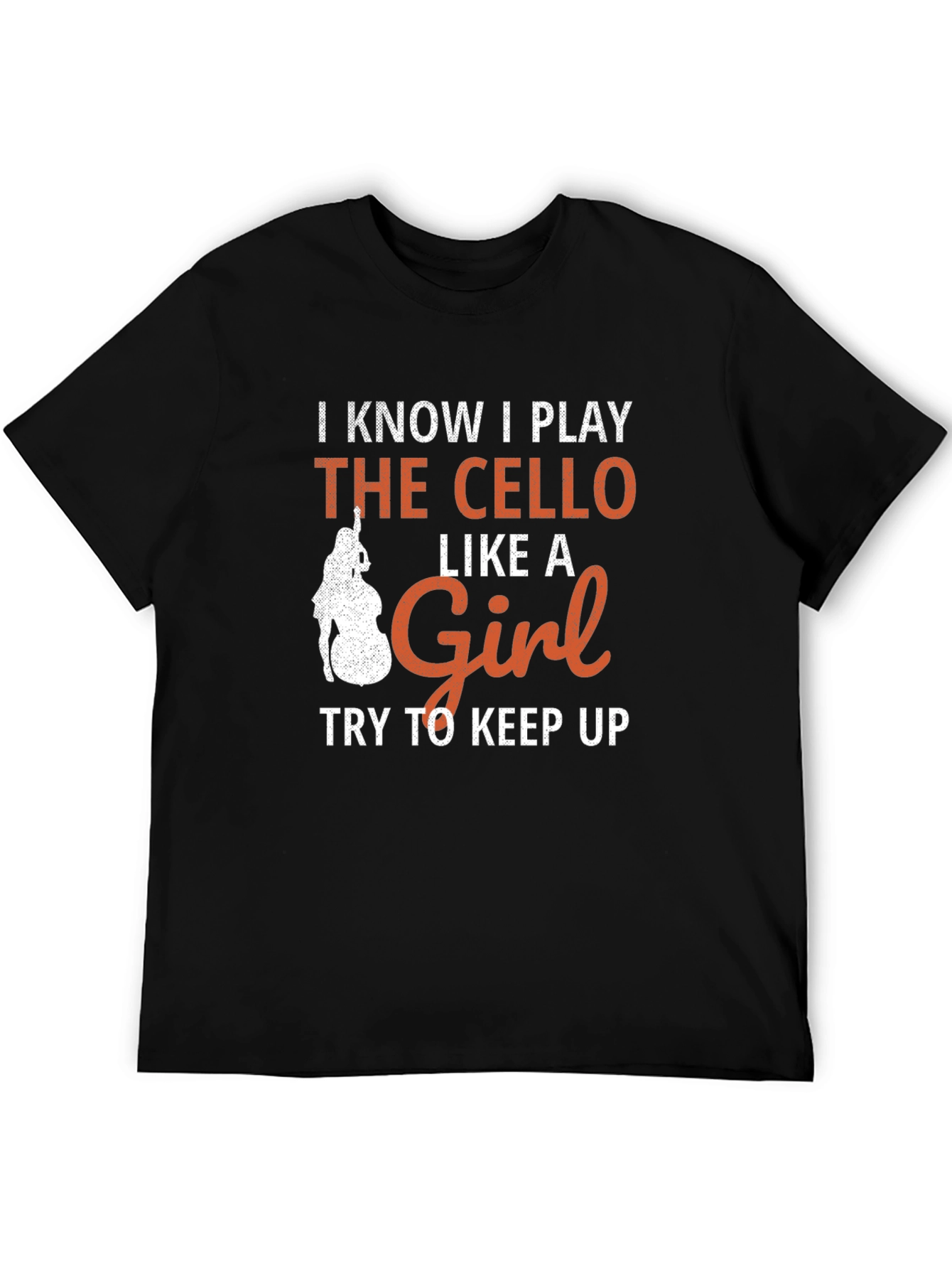 Cello Player Graphic T-Shirt - Like a Girl Design