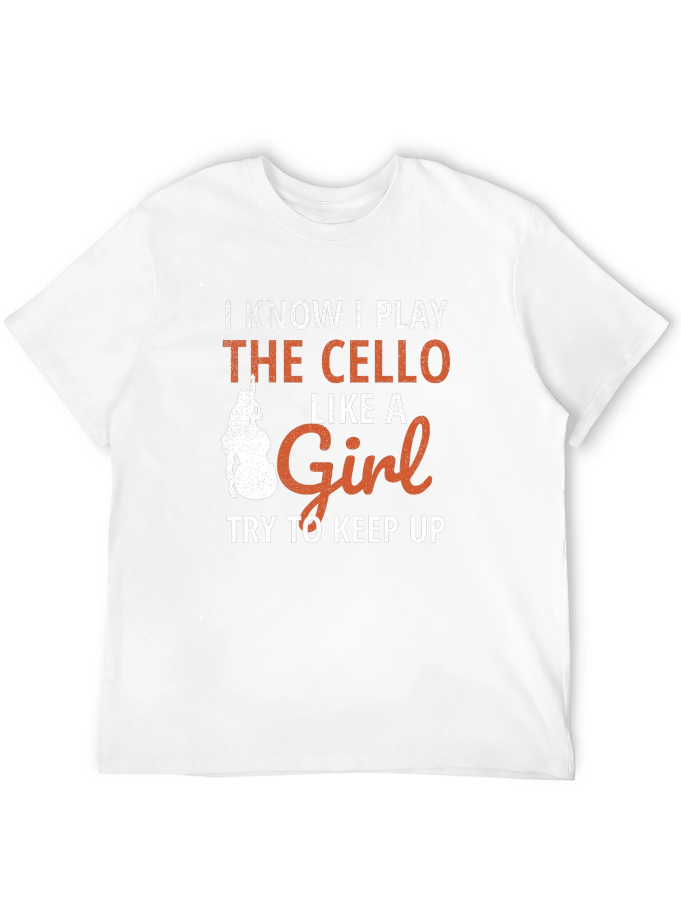 Cello Player Graphic T-Shirt - Like a Girl Design
