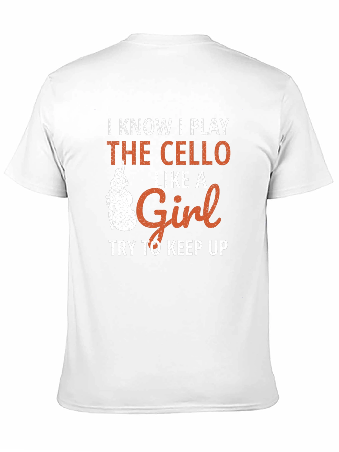 Cello Player Graphic T-Shirt - Like a Girl Design