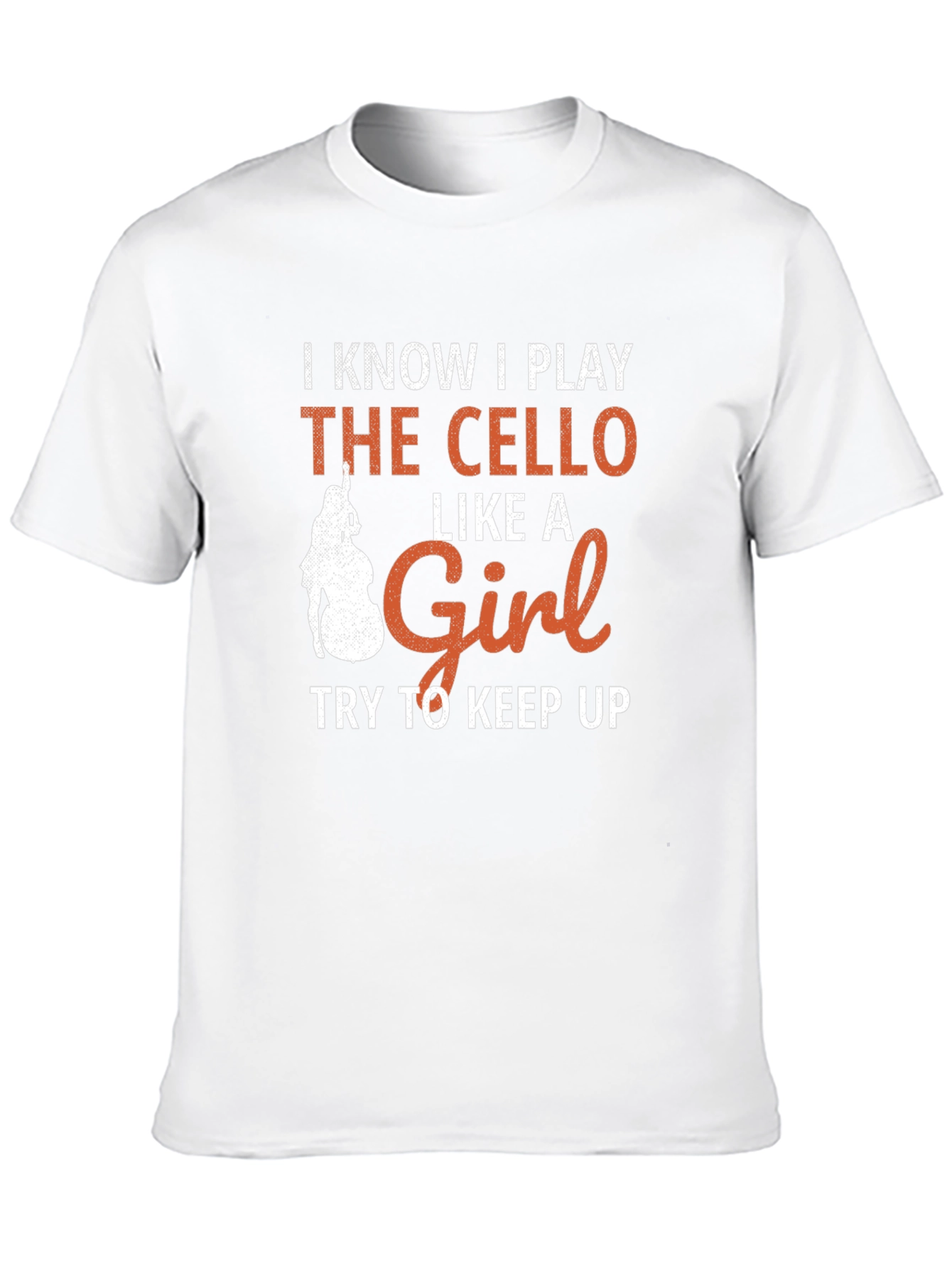 Cello Player Graphic T-Shirt - Like a Girl Design