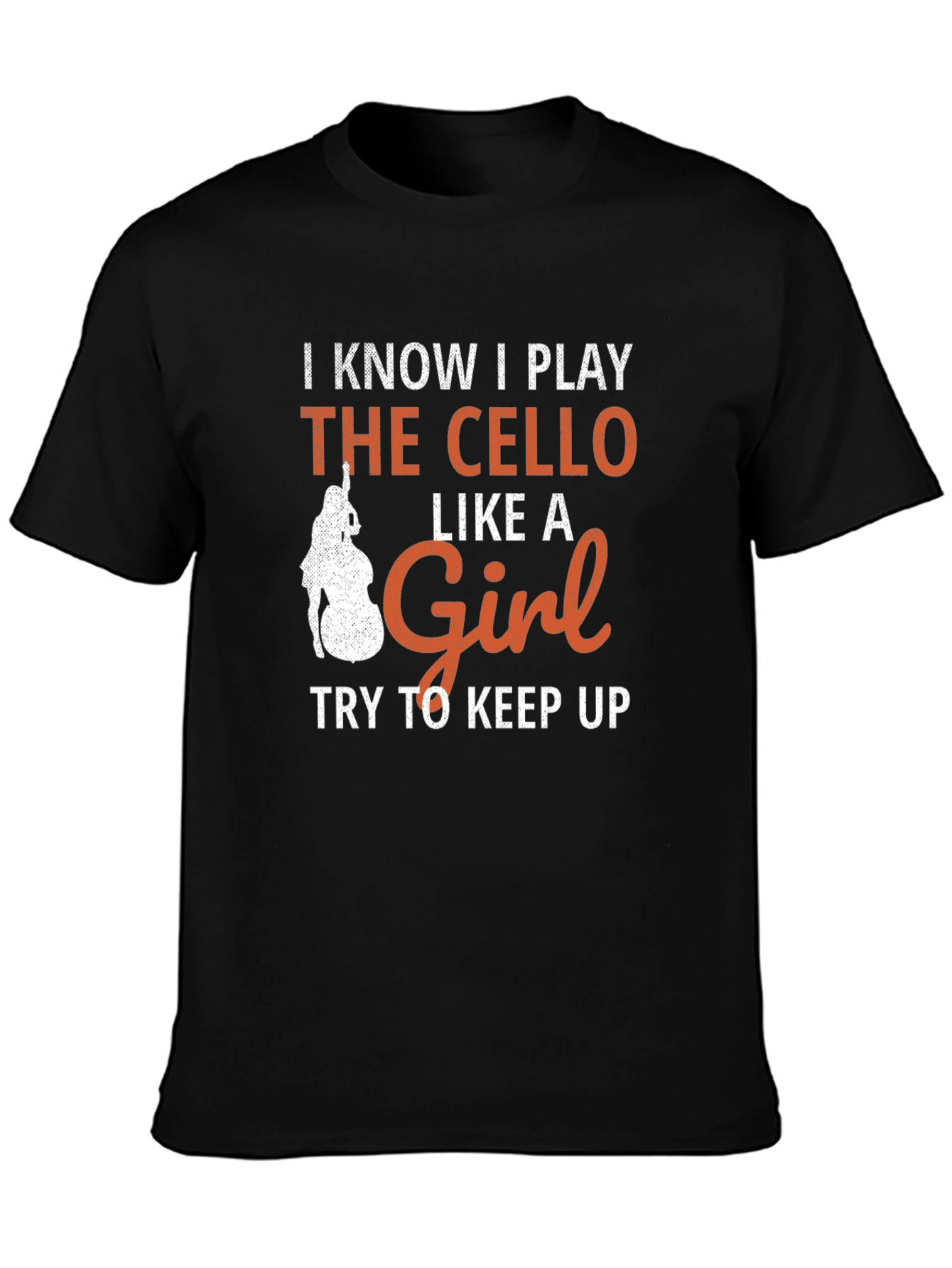 Cello Player Graphic T-Shirt - Like a Girl Design