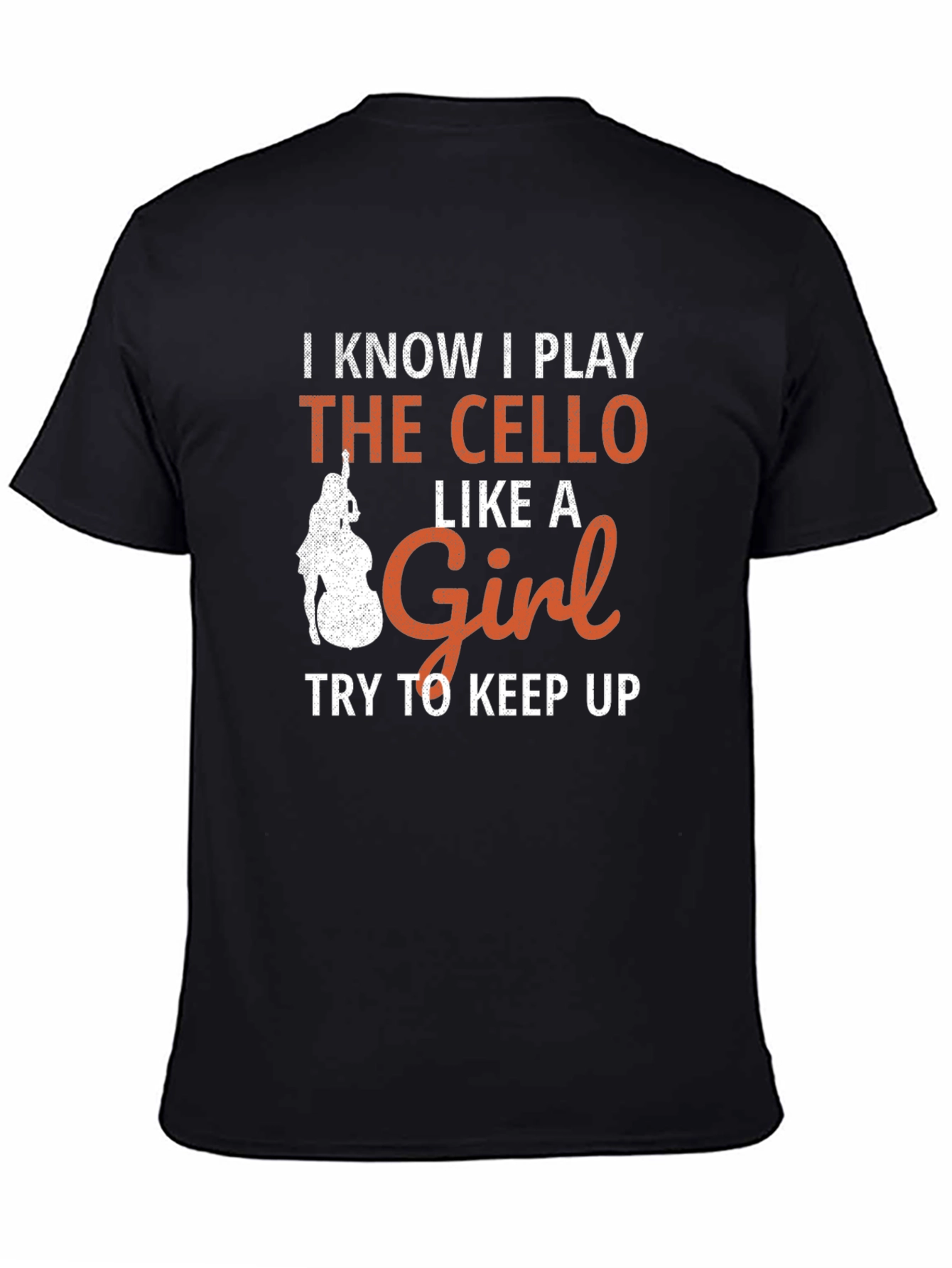 Cello Player Graphic T-Shirt - Like a Girl Design