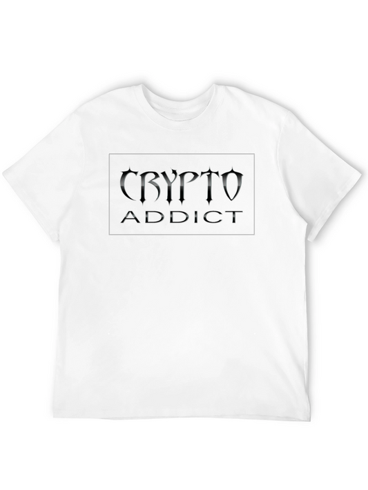Crypto Addict Black T-Shirt | Digital Currency Apparel
