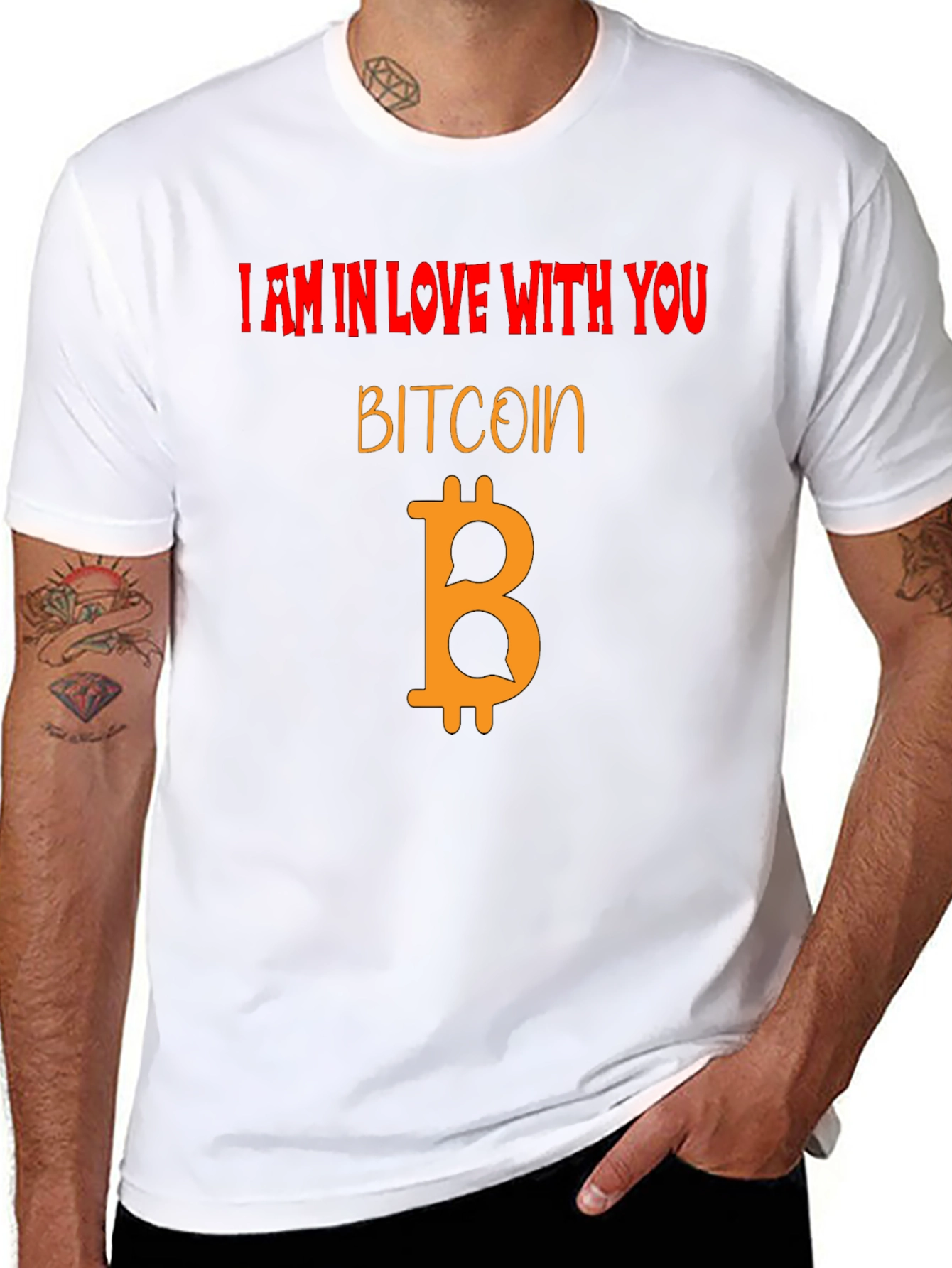 Bitcoin Love Graphic Tee - Crypto Fan T-Shirt