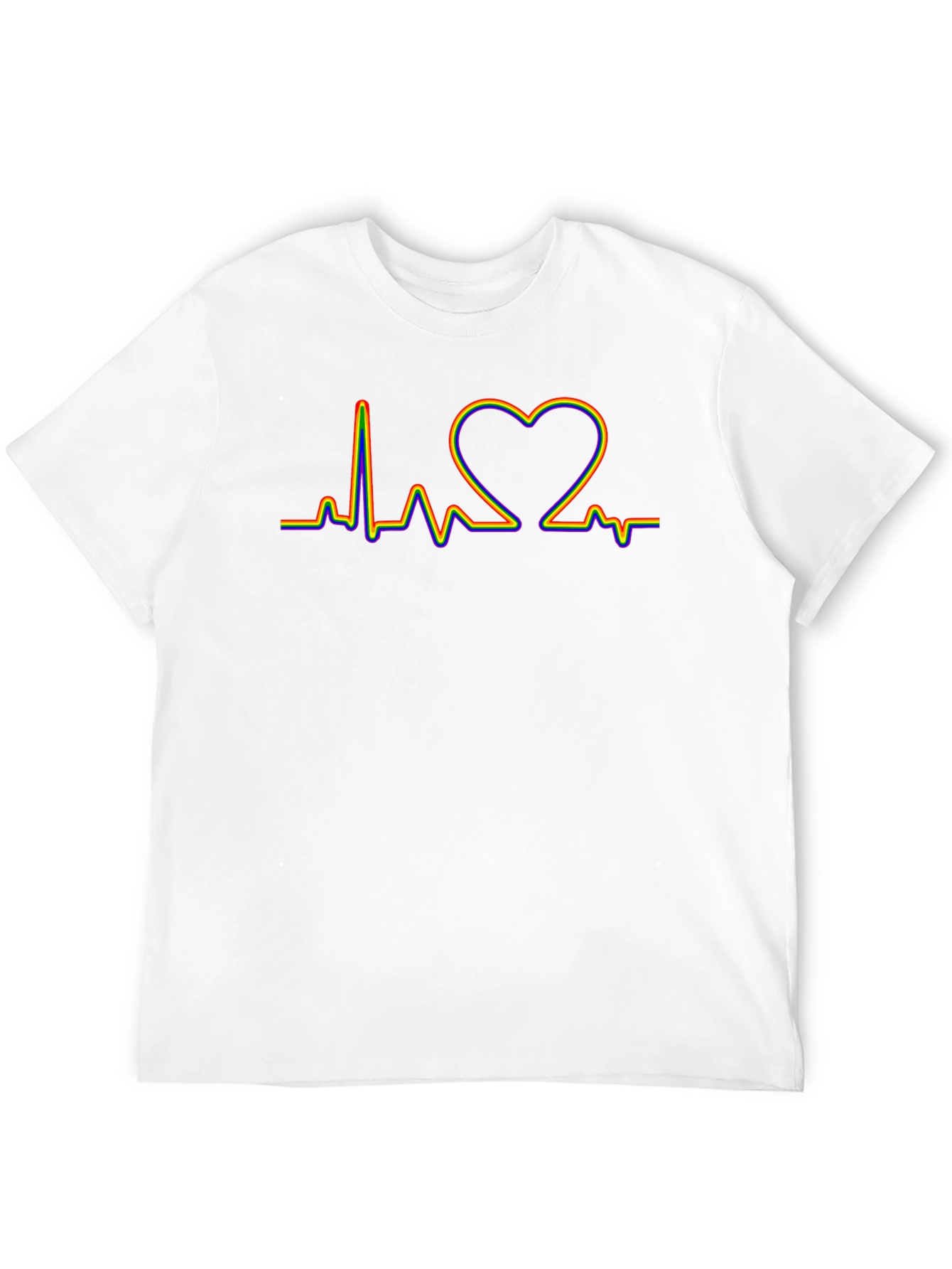 LGBT Heartbeat Pride T-Shirt - Black