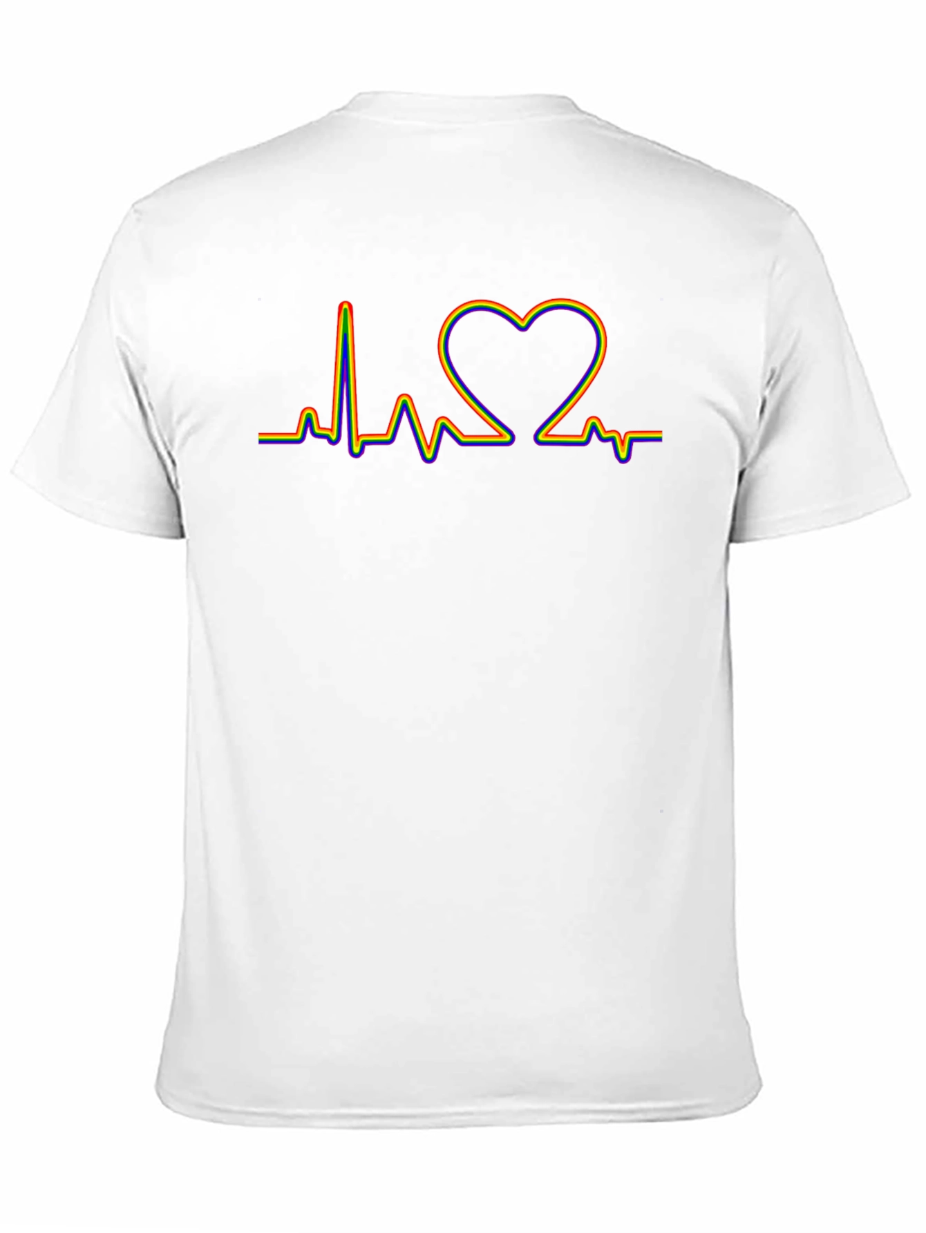 LGBT Heartbeat Pride T-Shirt - Black