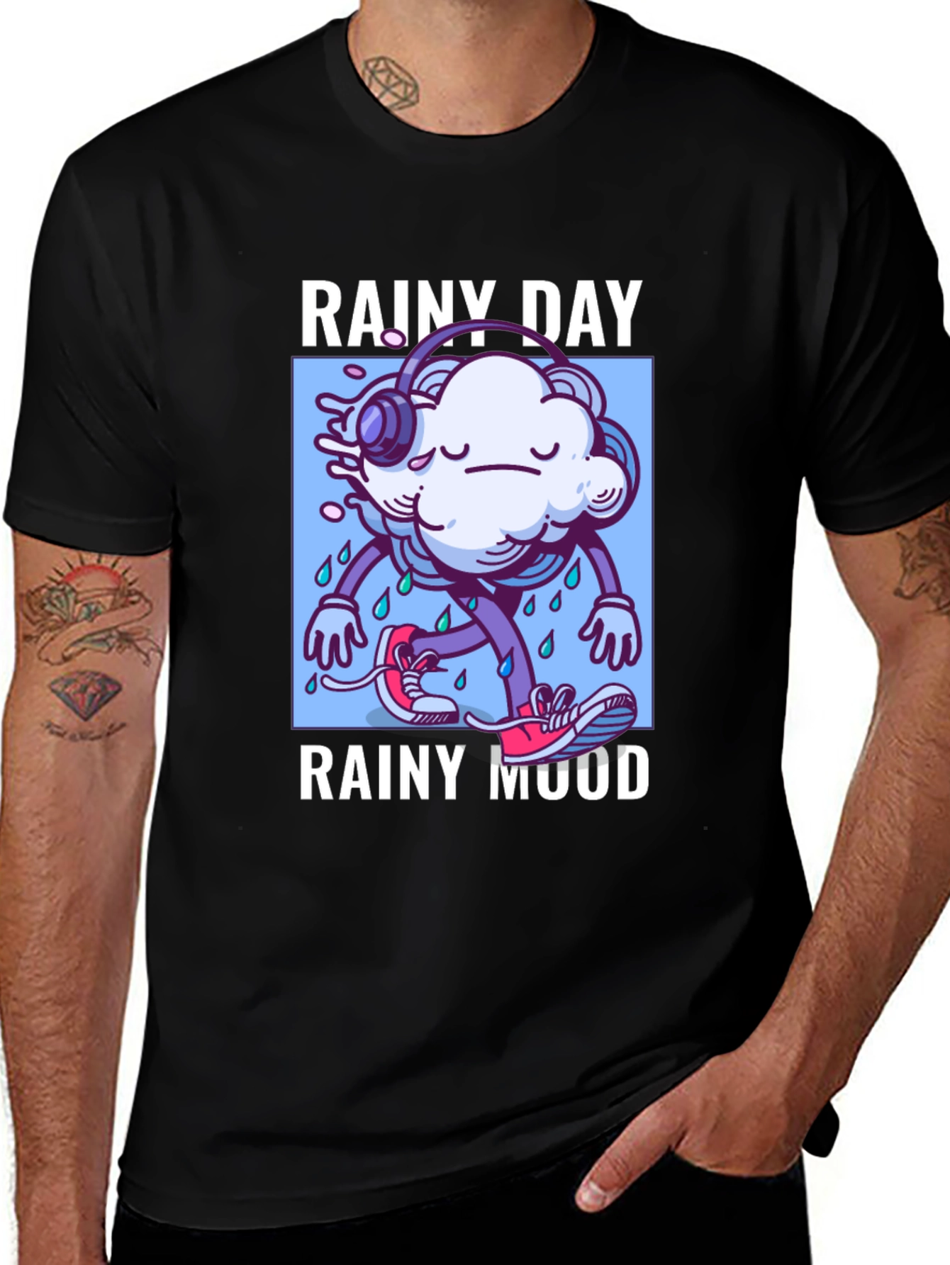Rainy Day Mood Graphic T-Shirt