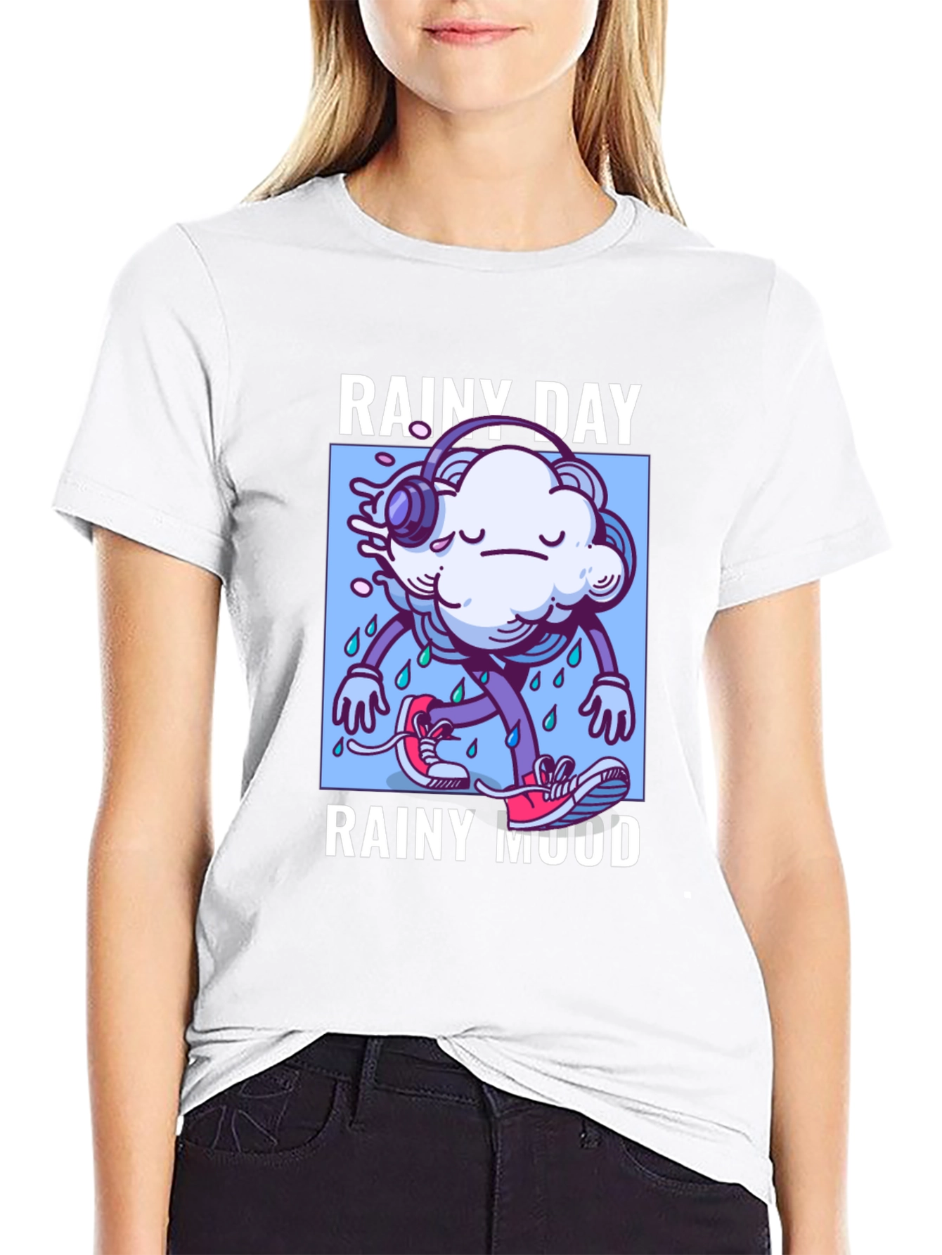 Rainy Day Mood Graphic T-Shirt